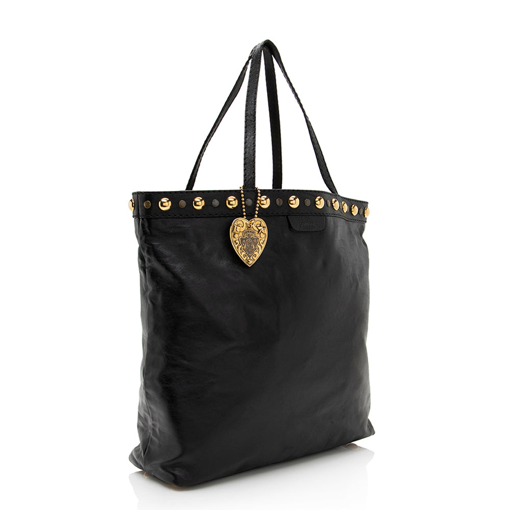 Gucci Babouska SHF Leather Black Large Tote Bag