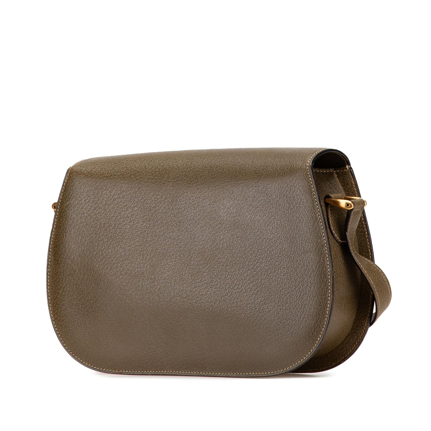 Gucci Bamboo Leather Calf Brown Crossbody Bag