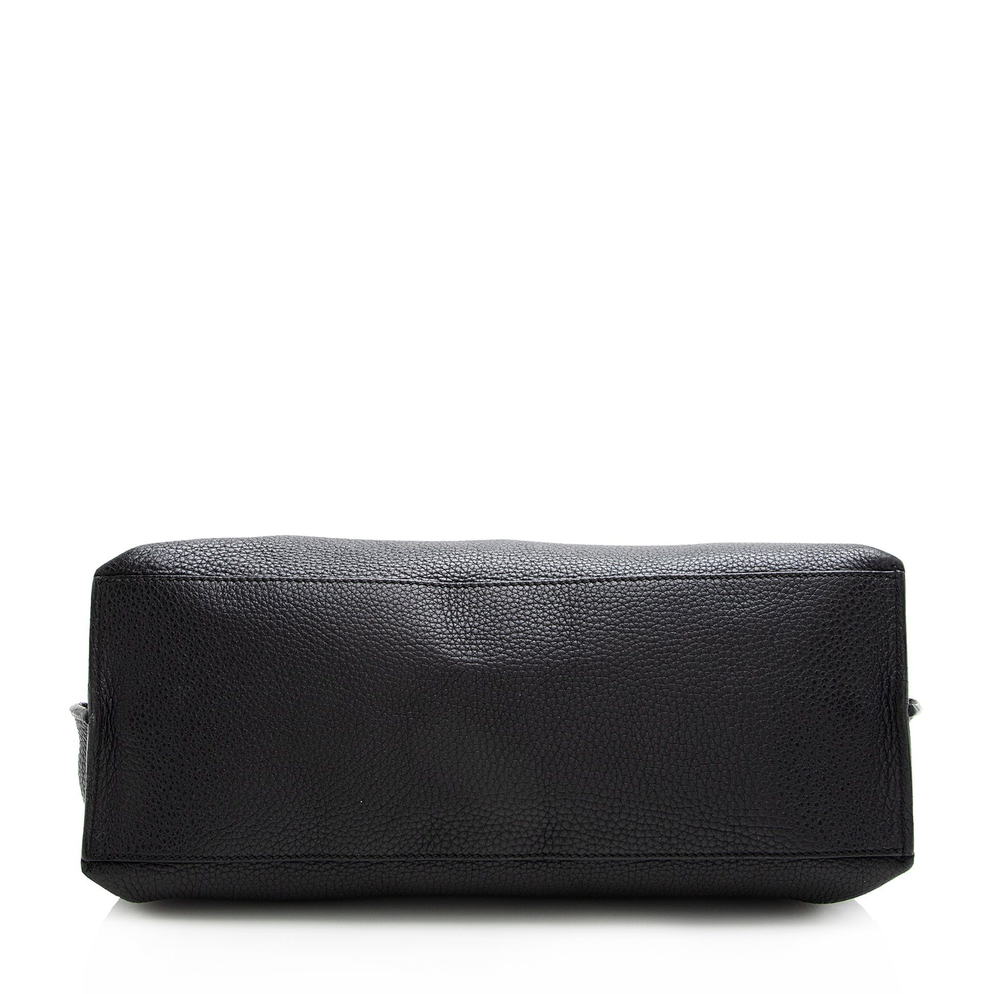 Gucci Bamboo Daily SHF Leather Black Medium Satchel Bag