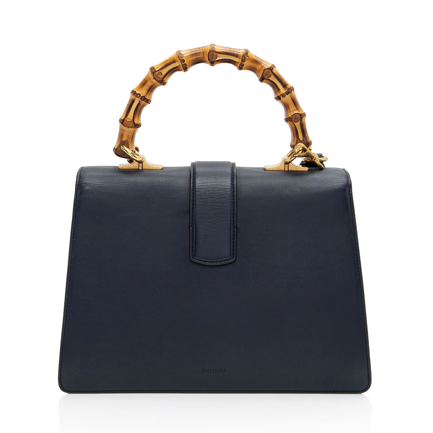 Gucci Bamboo Dionysus Top Handle SHF-ZwptD2 Leather Nylon Blue Medium Satchel Bag