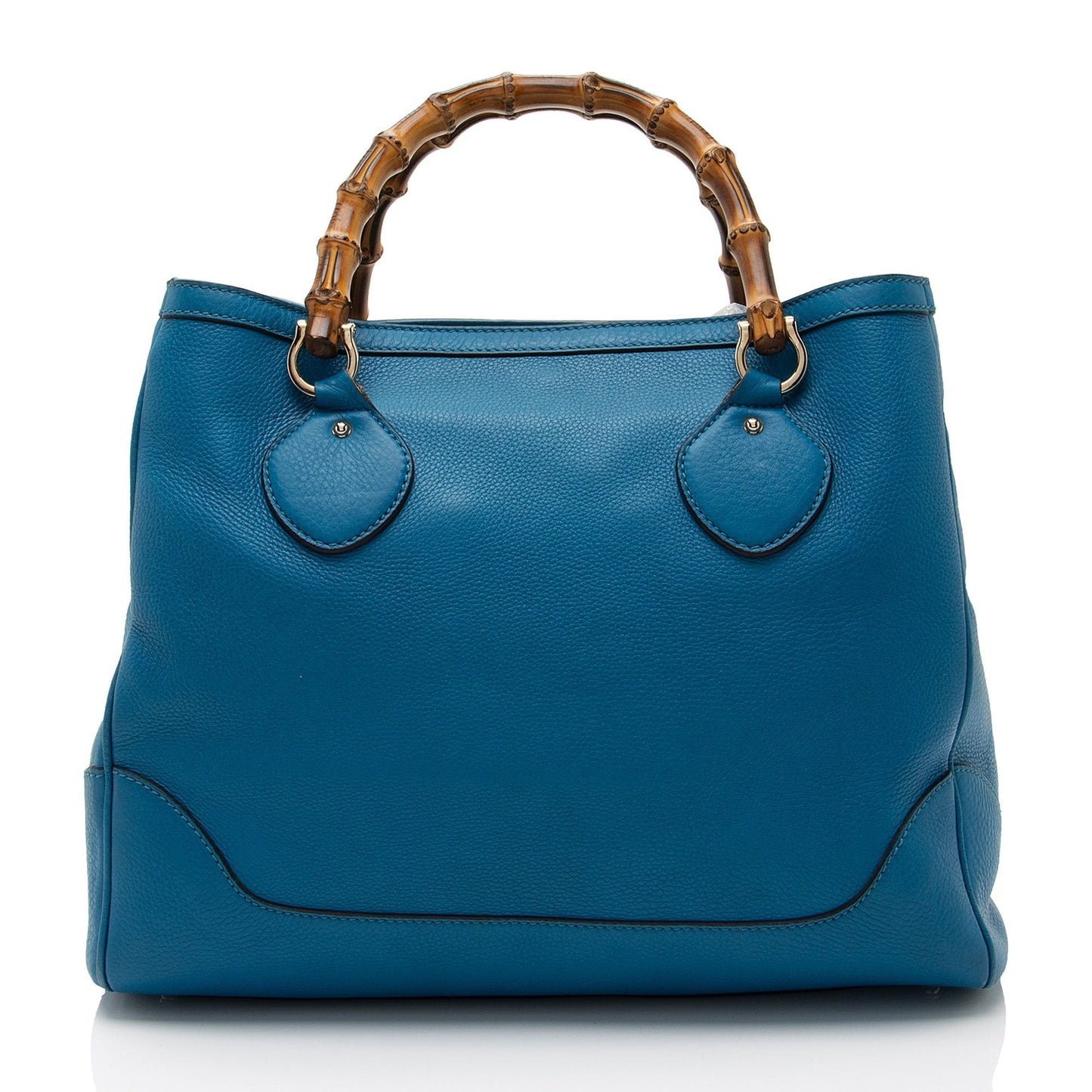 Gucci Bamboo Diana SHF-duMfuS Leather Blue Tote Bag