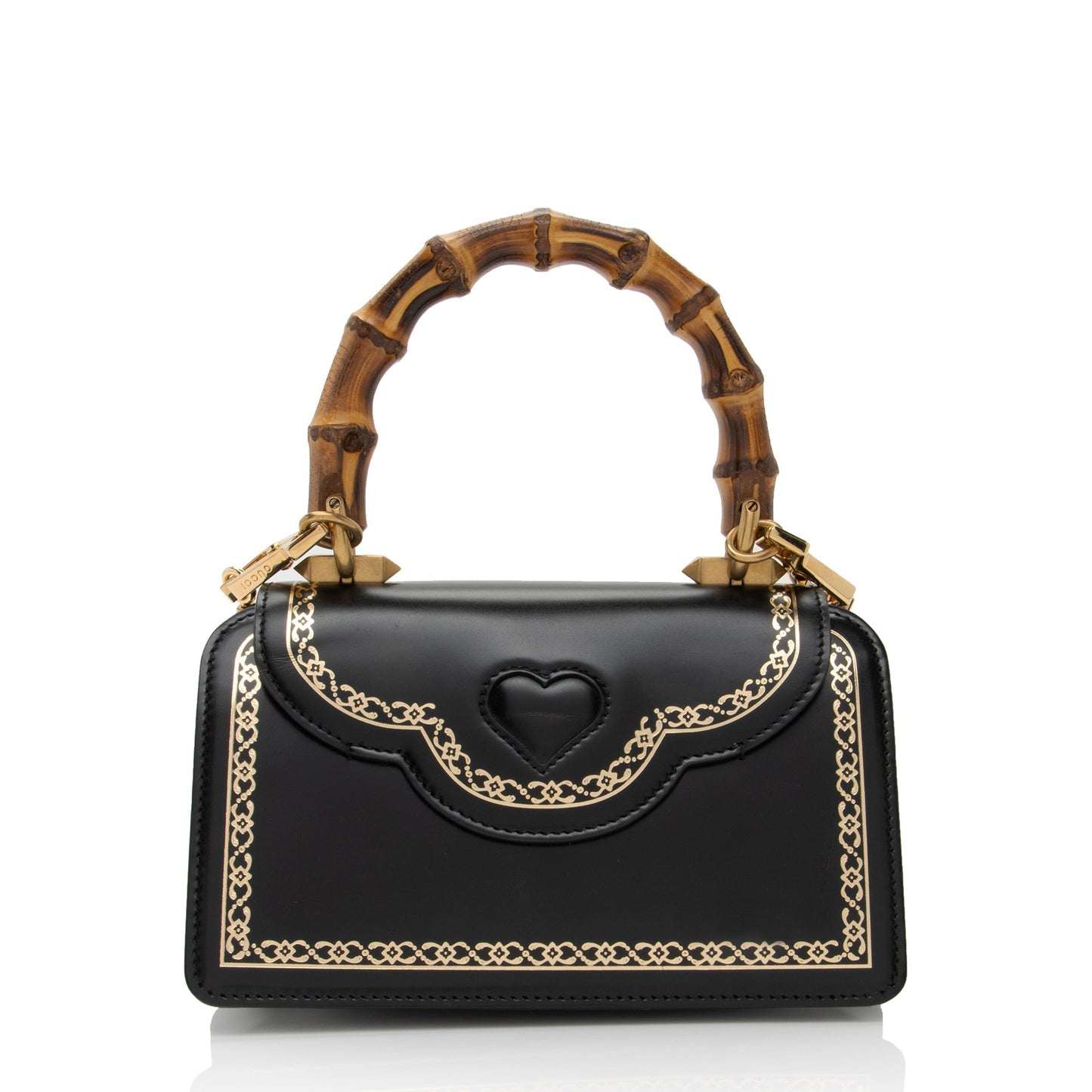 Gucci Bamboo Thiara SHF-yZDyFo Leather Black Small Top Handle Satchel Bag