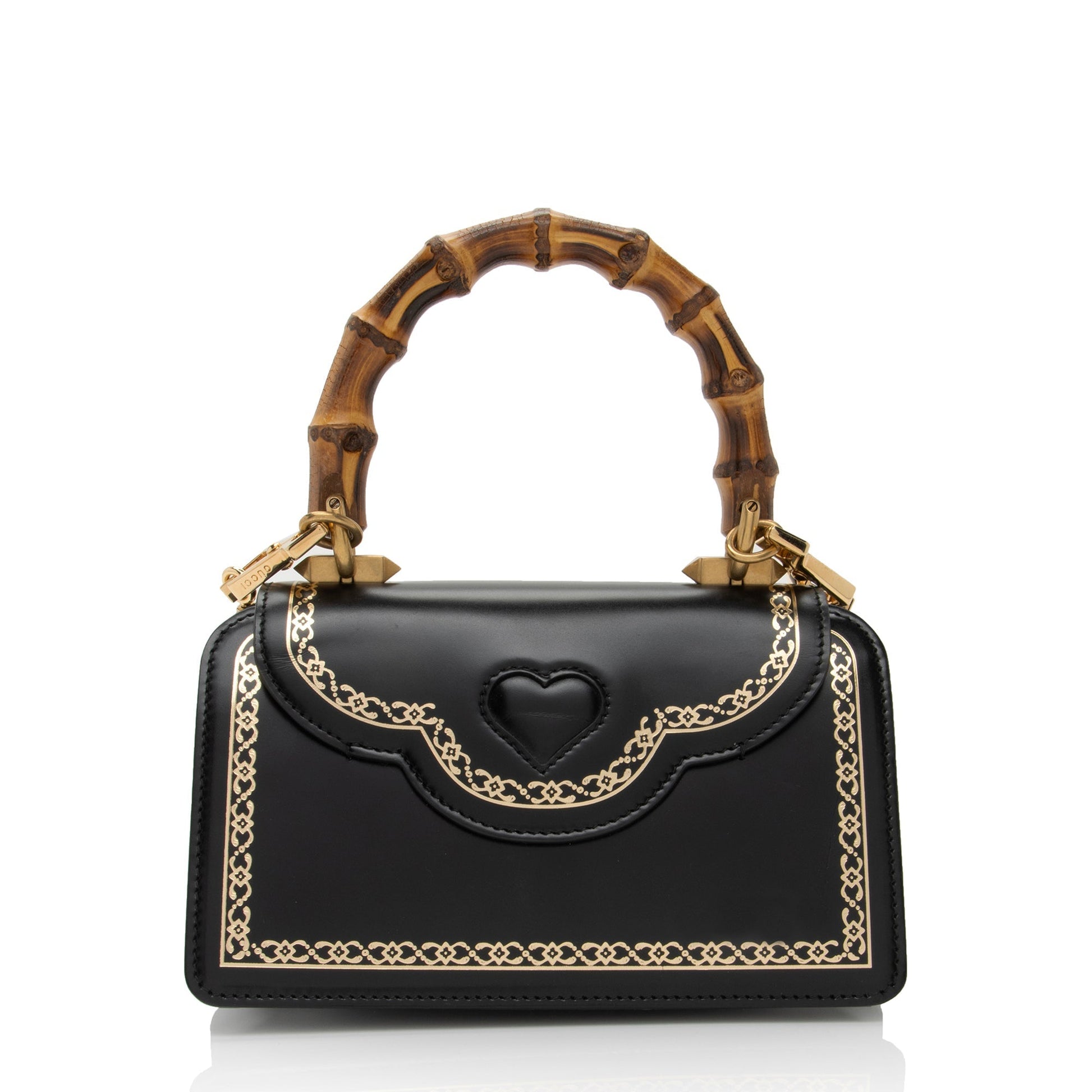 Gucci Bamboo Thiara SHF-yZDyFo Leather Black Small Top Handle Satchel Bag