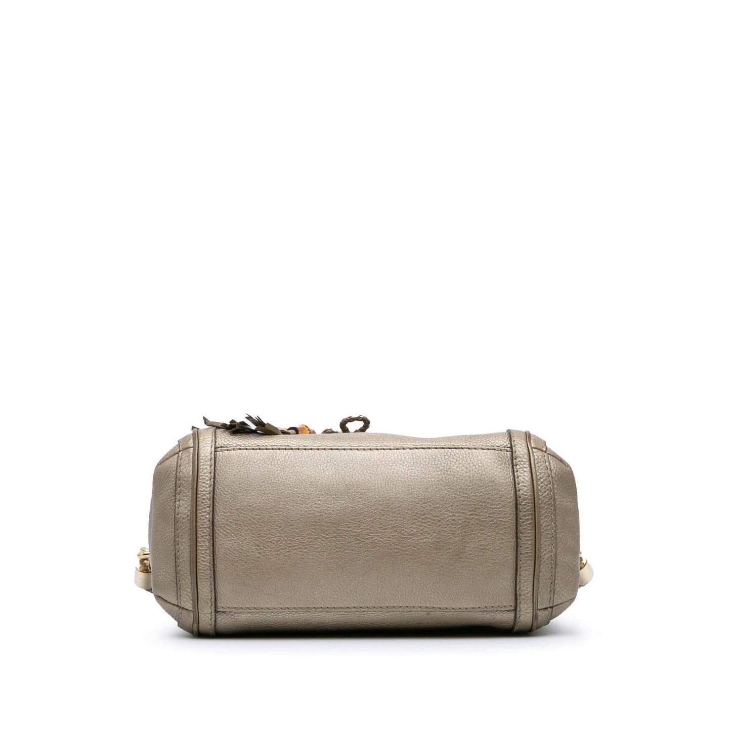 Gucci Bella Leather Calf Gold Satchel Bag
