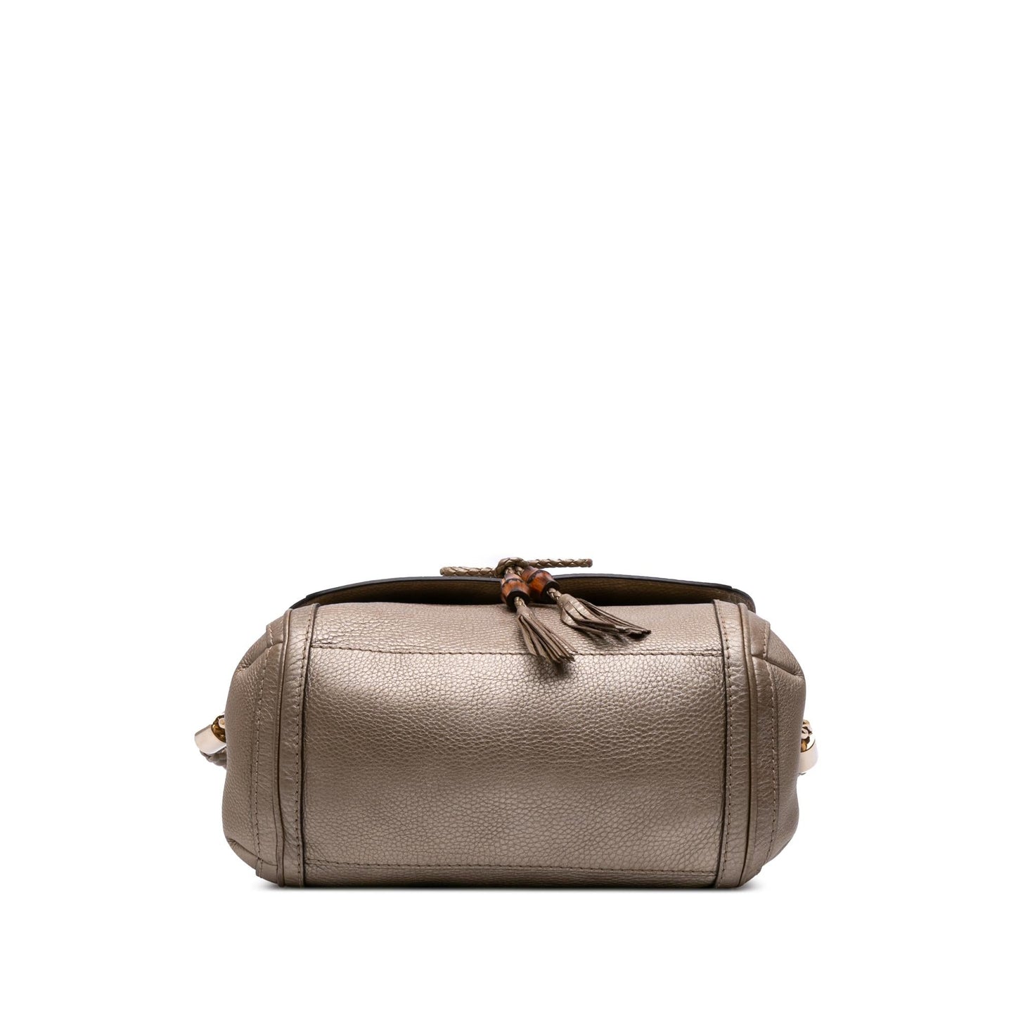 Gucci Bella Leather Calf Gold Satchel Bag Satchel 2