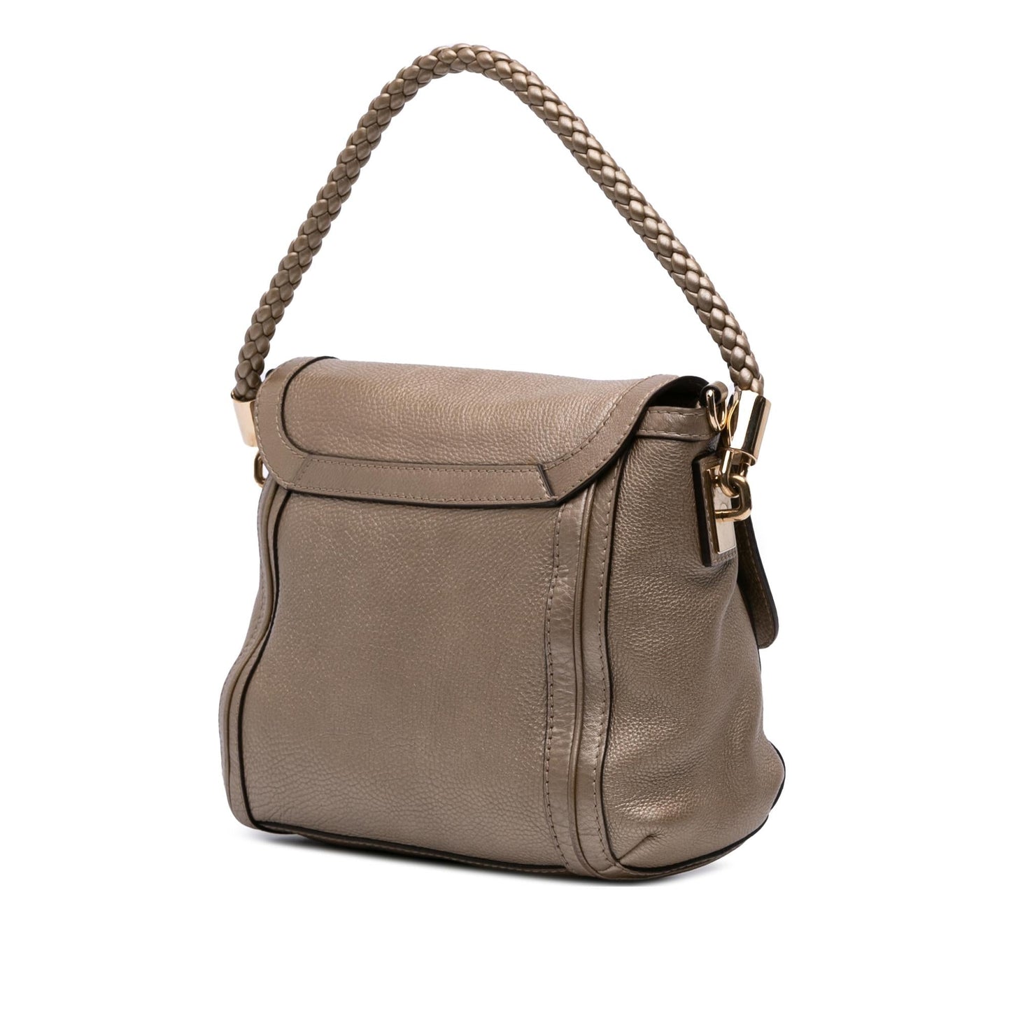 Gucci Bella Leather Calf Gold Satchel Bag Satchel 2