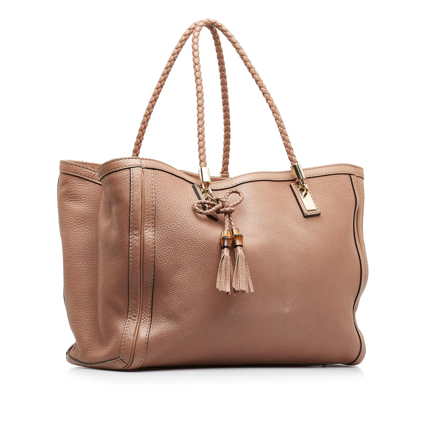 Gucci Bella SHG-WYEakM Leather Calf Brown Tote Bag