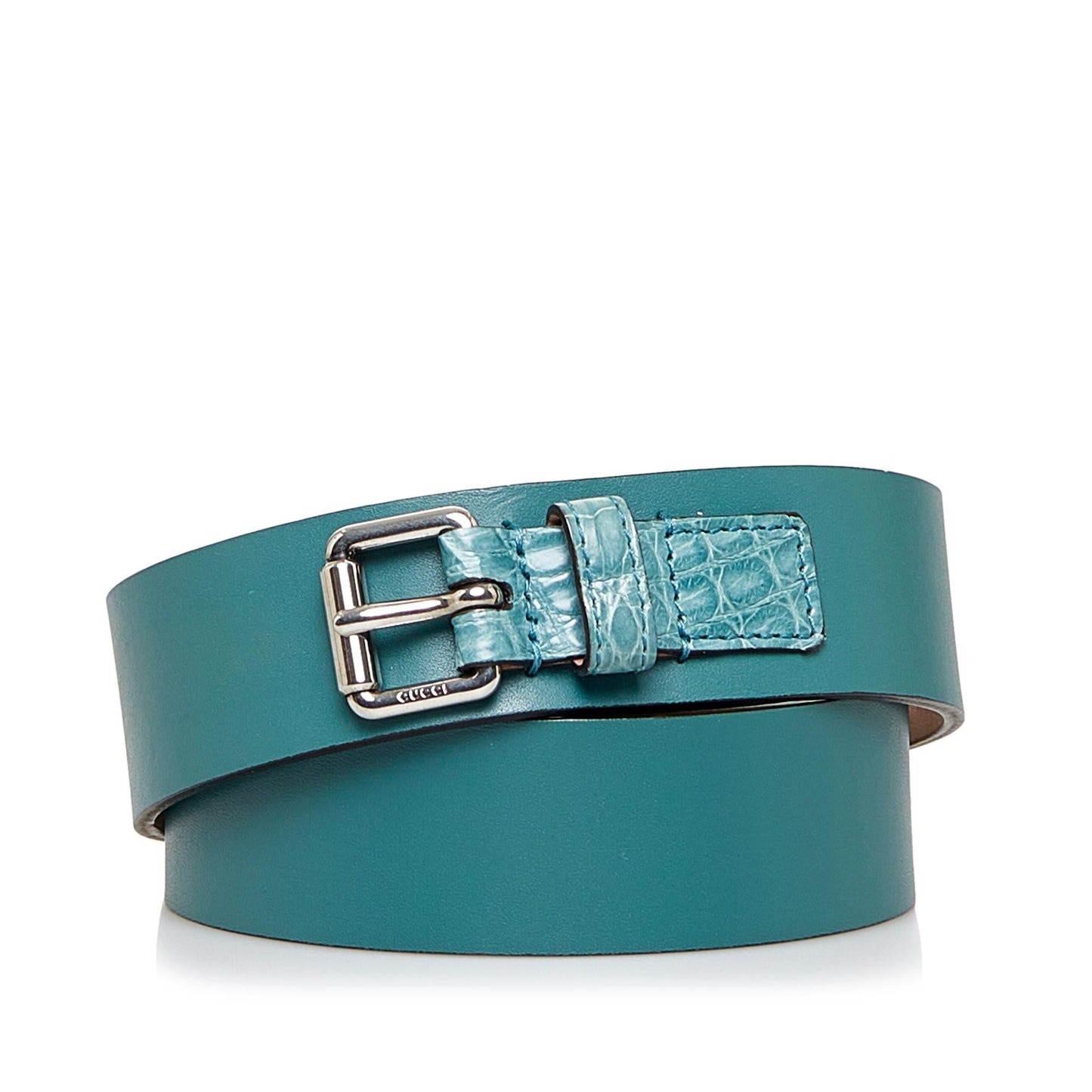 Gucci Belt - 50 128.00 SHG-aue54i Leather Calf Blue Accessory