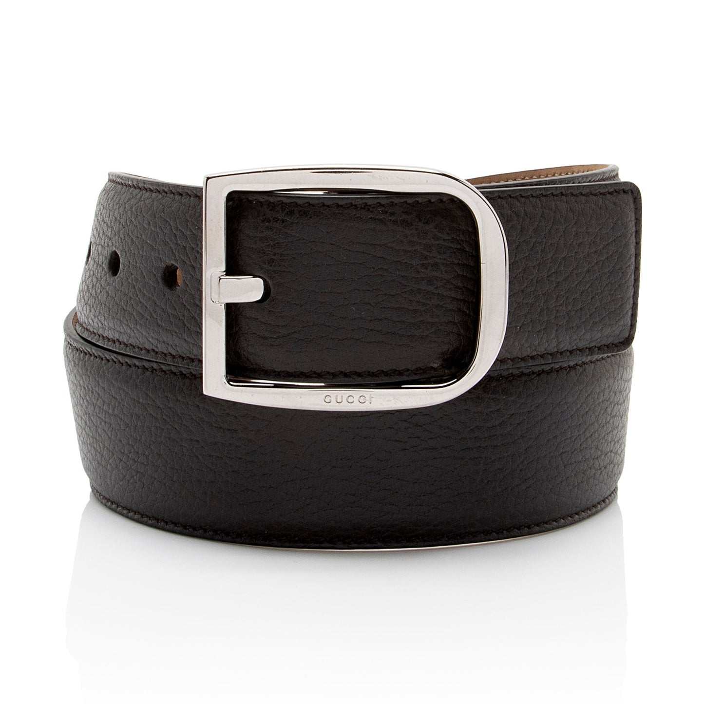 Gucci Belt - Size 32 80 Leather Suede Brown Accessory