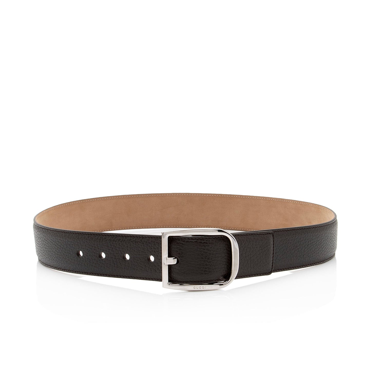 Gucci Belt - Size 32 80 Leather Suede Brown Accessory
