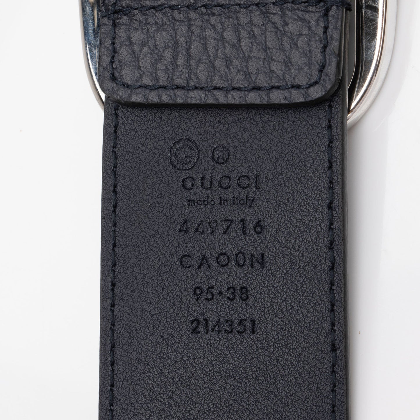 Gucci Belt - Size 38 97 Leather Black Accessory