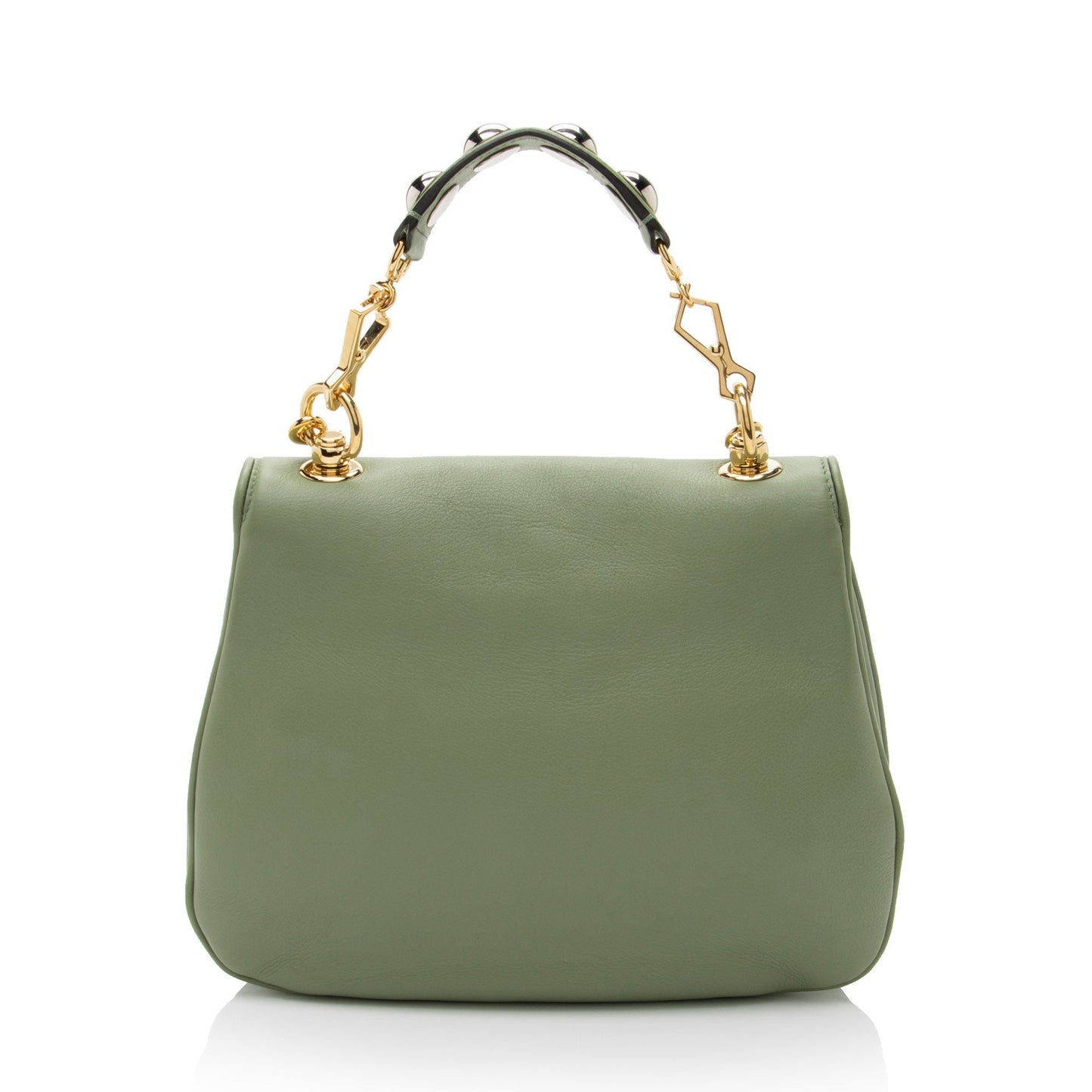 Gucci Blondie Leather Nylon Green Medium Crossbody Bag