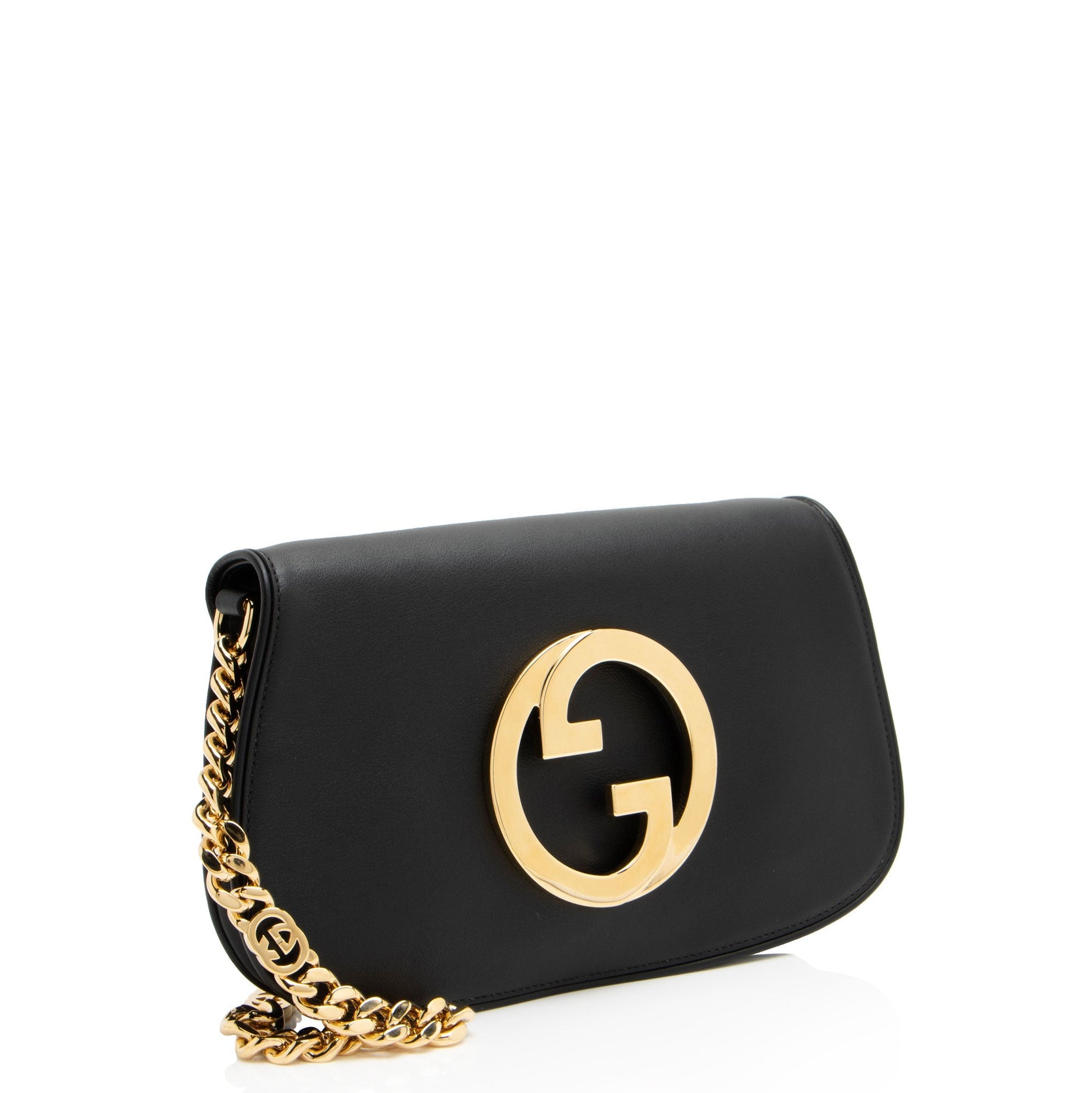 Gucci Blondie Leather Black Small Shoulder Bag