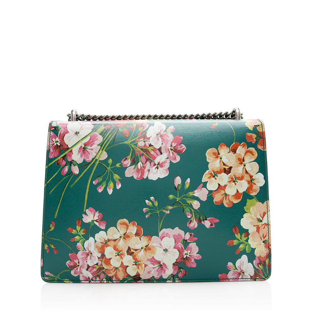 Gucci Blooms Dionysus Leather Green Medium Shoulder Bag
