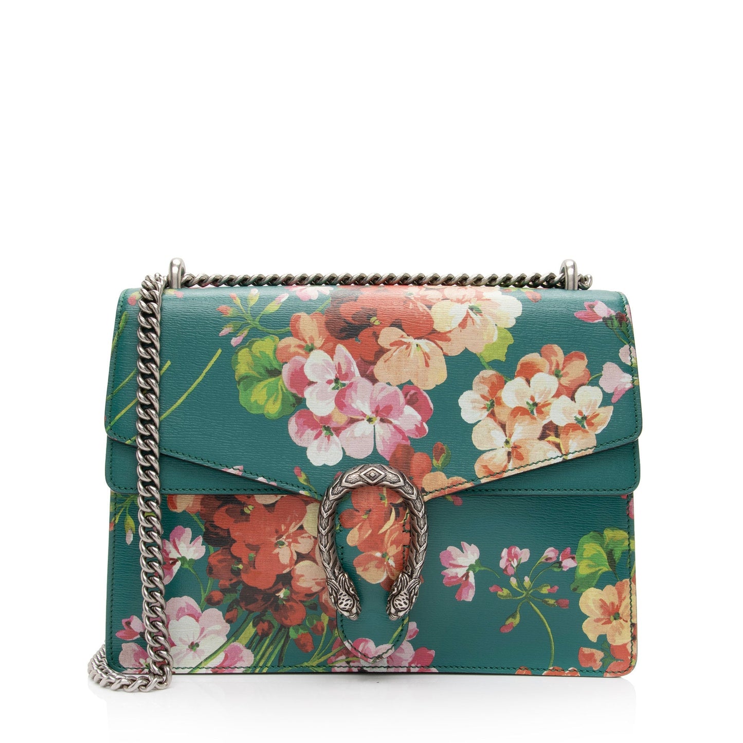 Gucci Blooms Dionysus SHF-9xzCQT Leather Green Medium Shoulder Bag