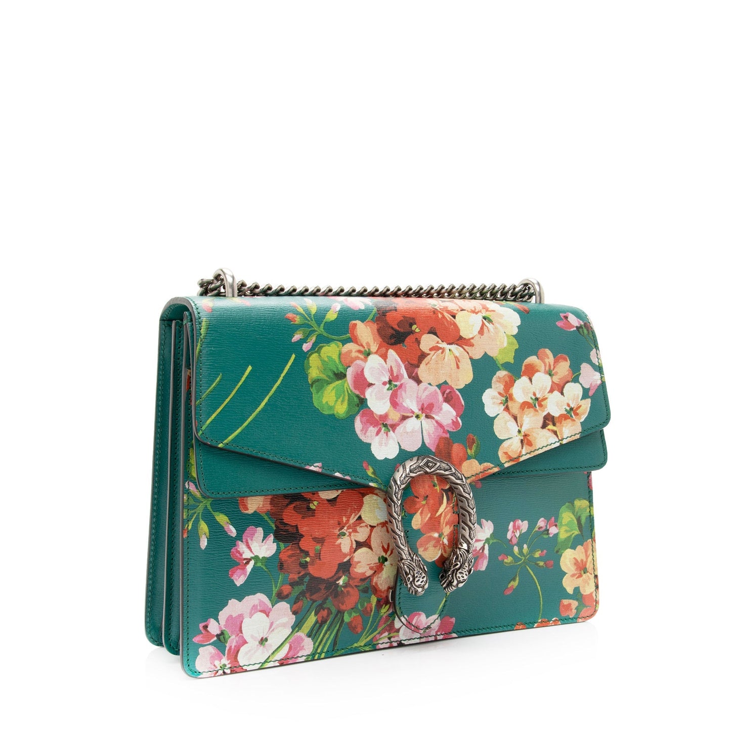 Gucci Blooms Dionysus SHF-9xzCQT Leather Green Medium Shoulder Bag