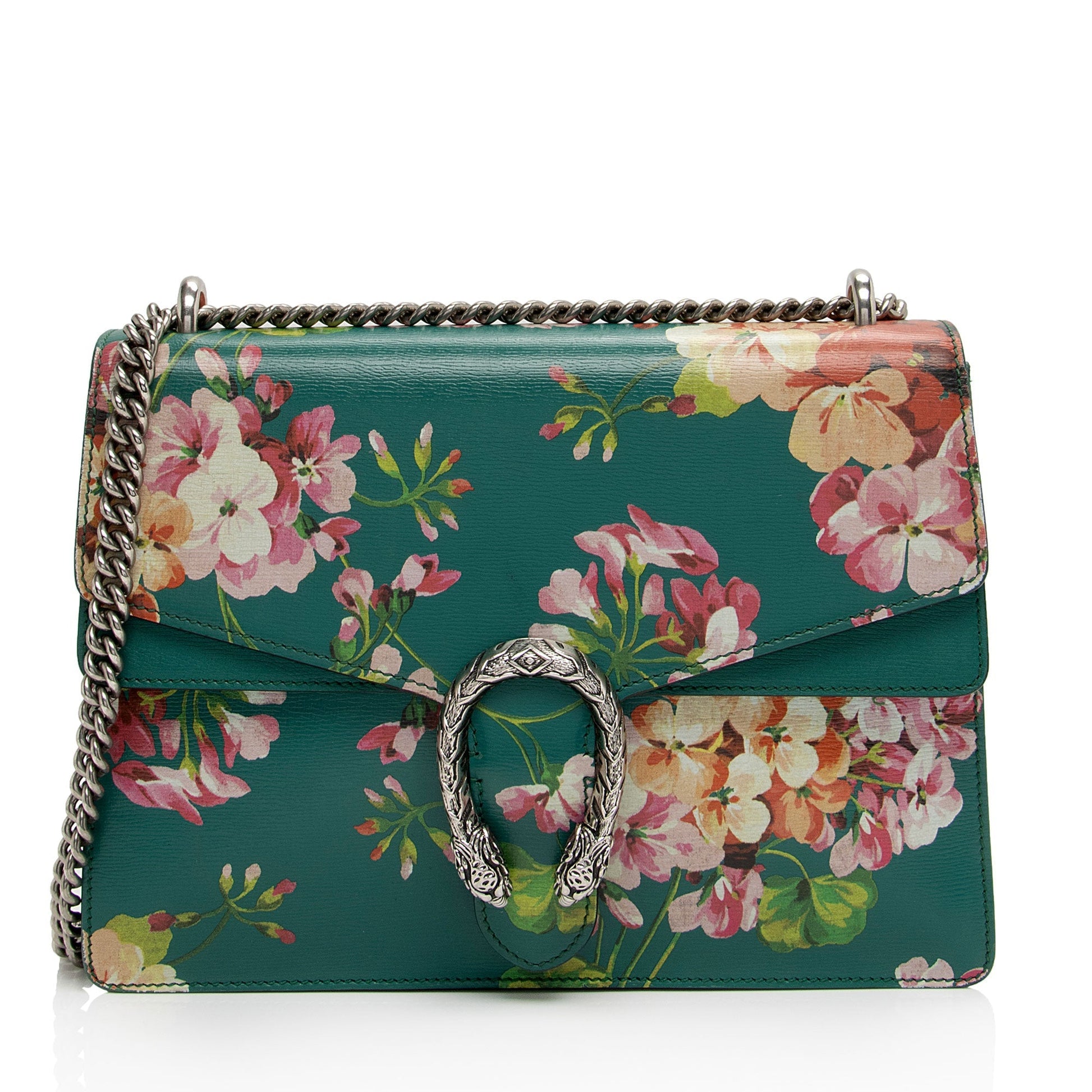 Gucci Blooms Dionysus SHF-XlECb6 Leather Green Medium Shoulder Bag