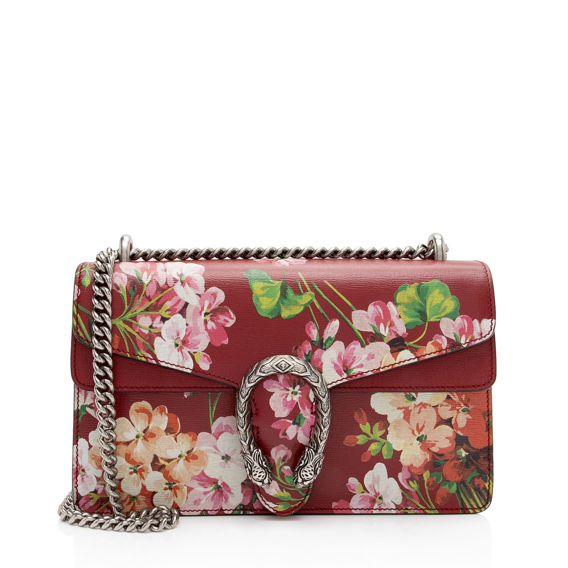 Gucci Blooms Dionysus SHF-cqqsxw Leather Red Small Shoulder Bag