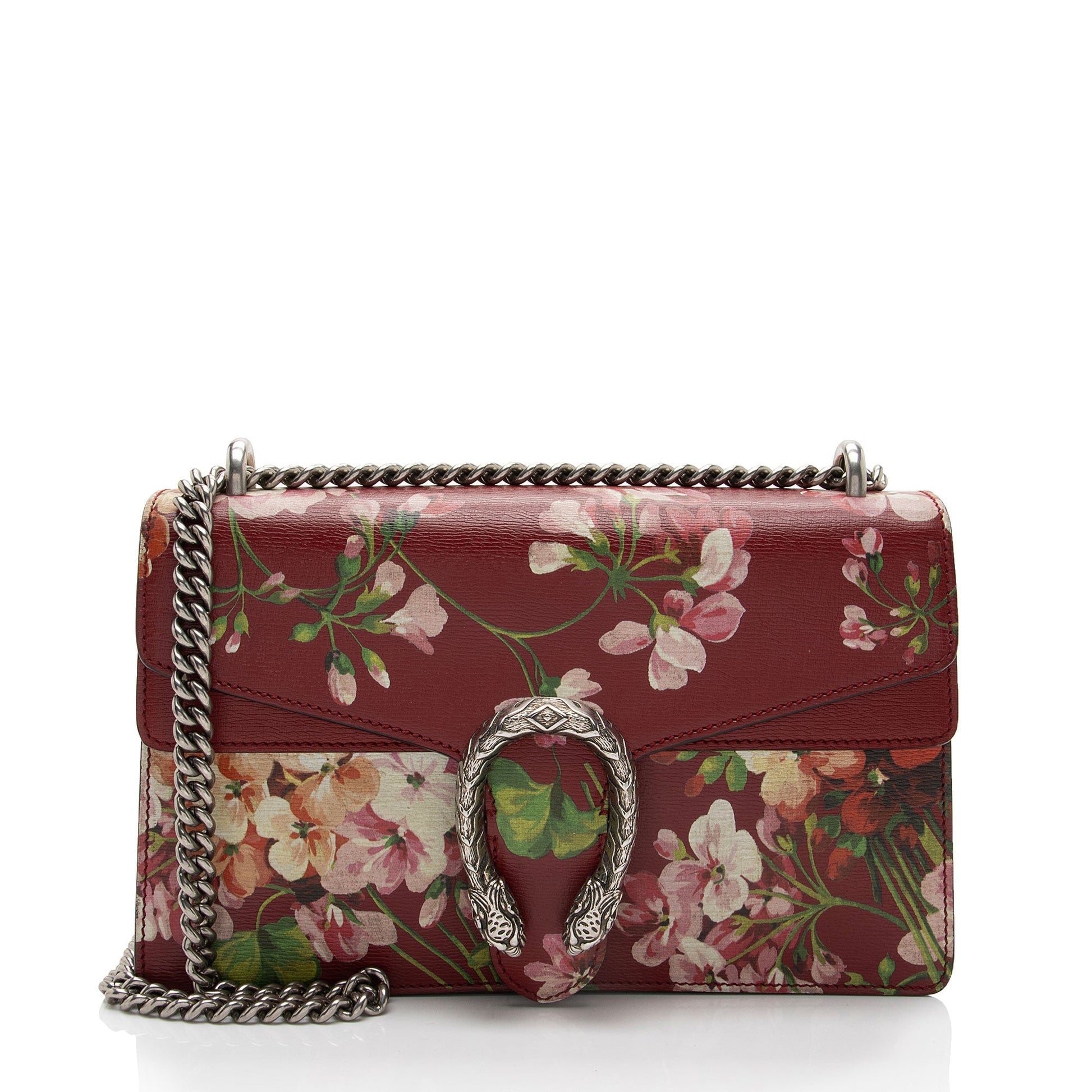 Gucci Blooms Dionysus Leather Red Small Shoulder Bag