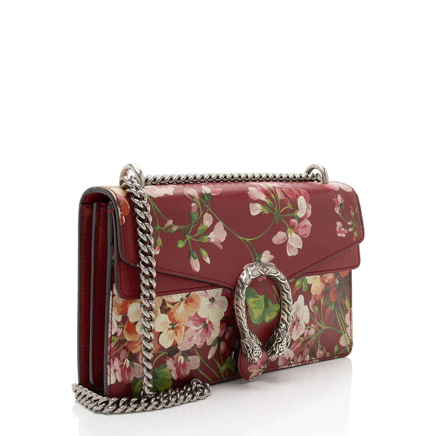 Gucci Blooms Dionysus Leather Red Small Shoulder Bag