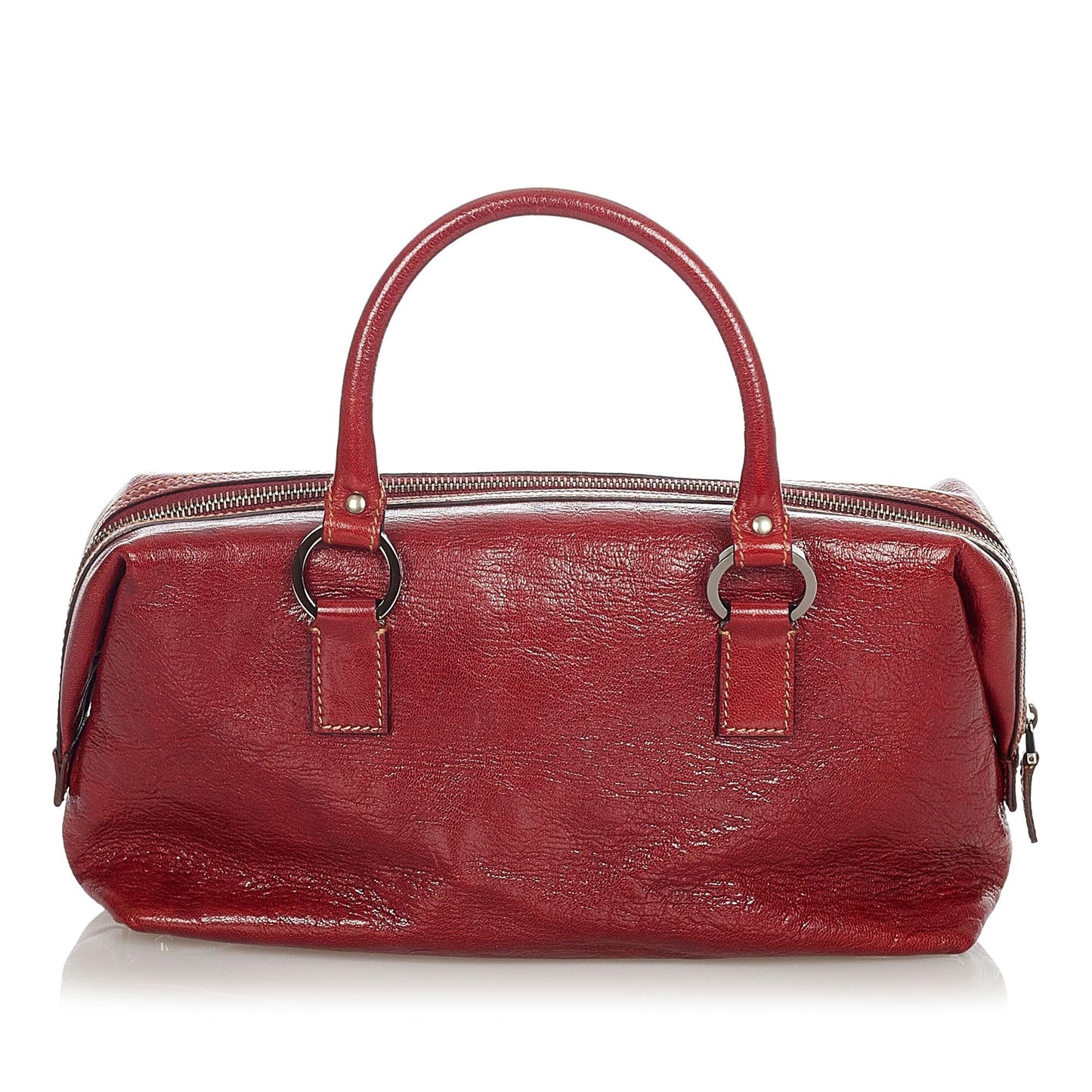 Gucci Boston SHG Leather Calf Red Satchel Bag Bag Shg