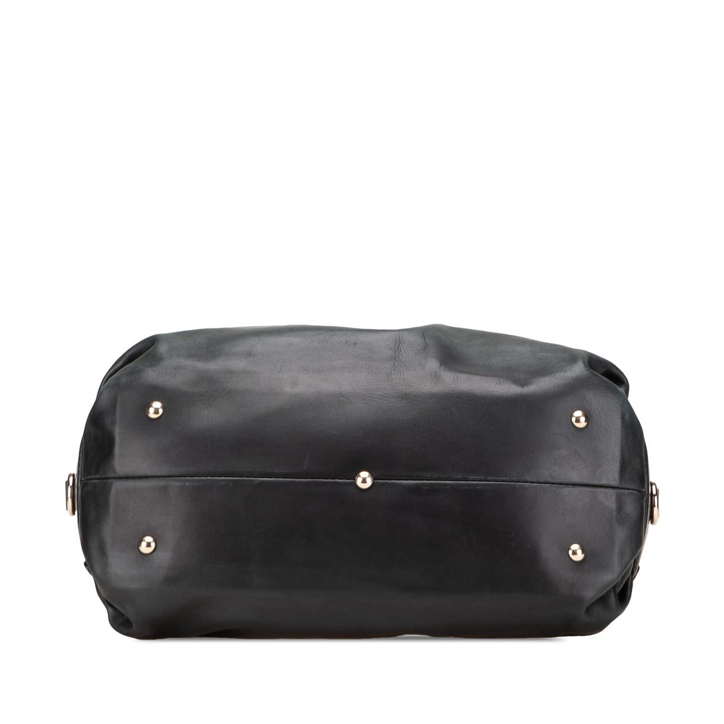 Gucci Bridle Leather Calf Black Satchel Bag