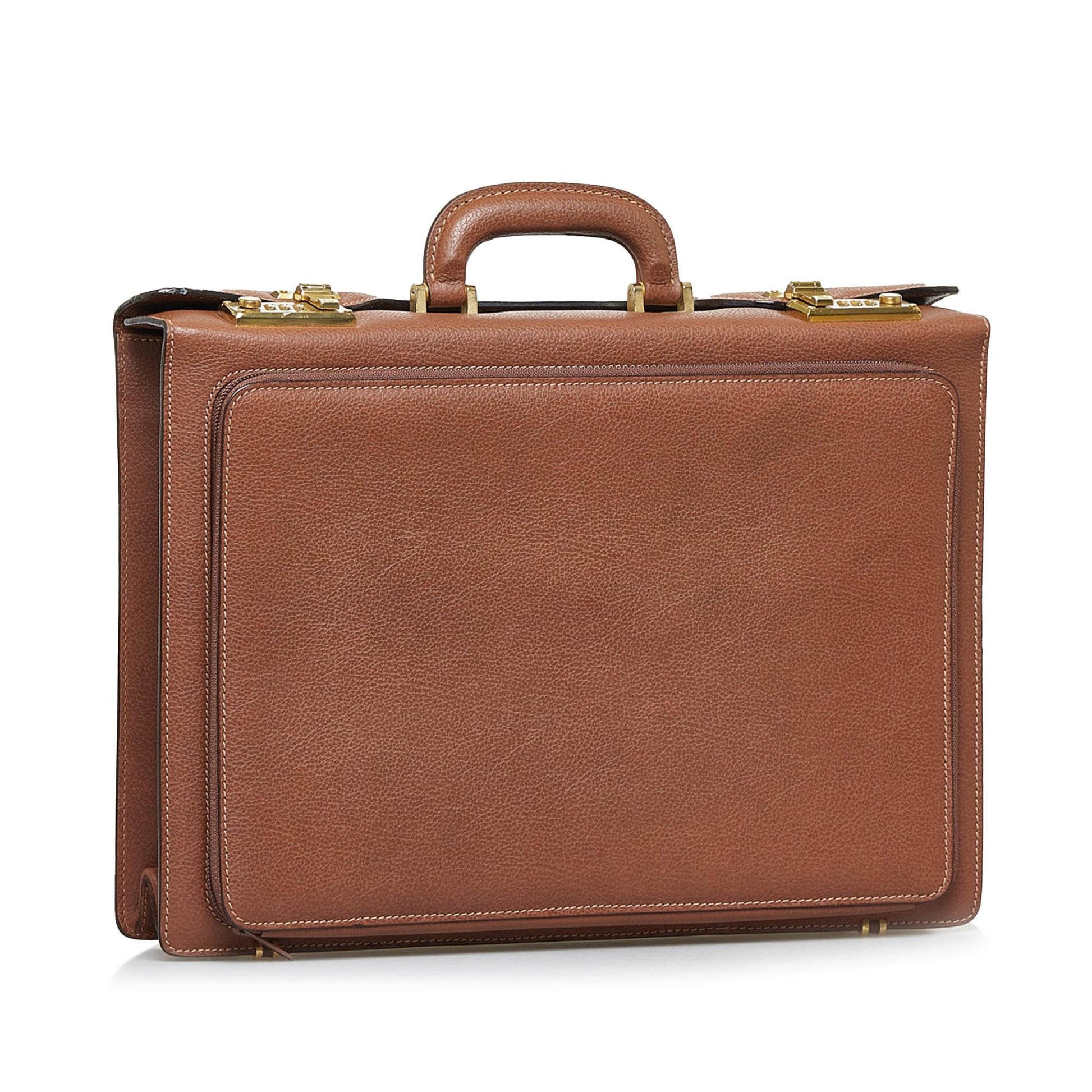 Gucci Briefcase SHG-fXUOtt Leather Calf Brown Tote Bag