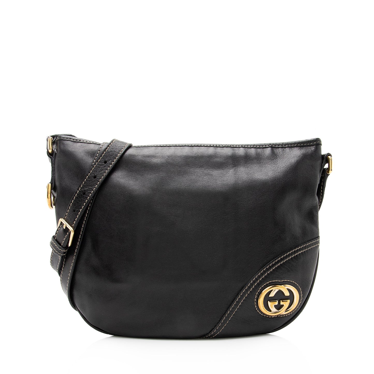 Gucci Britt Messenger SHF Leather Black Shoulder Bag