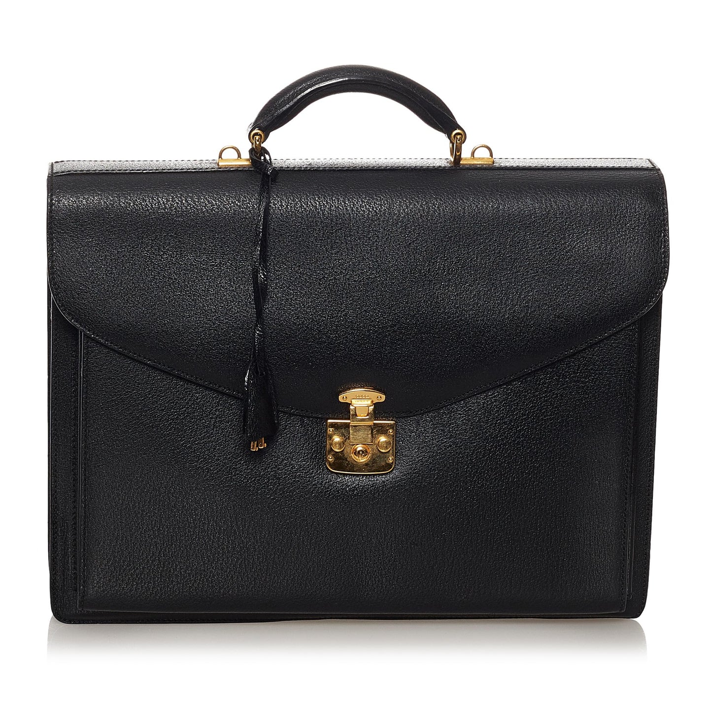 Gucci Business SHG Leather Calf Black Tote Bag