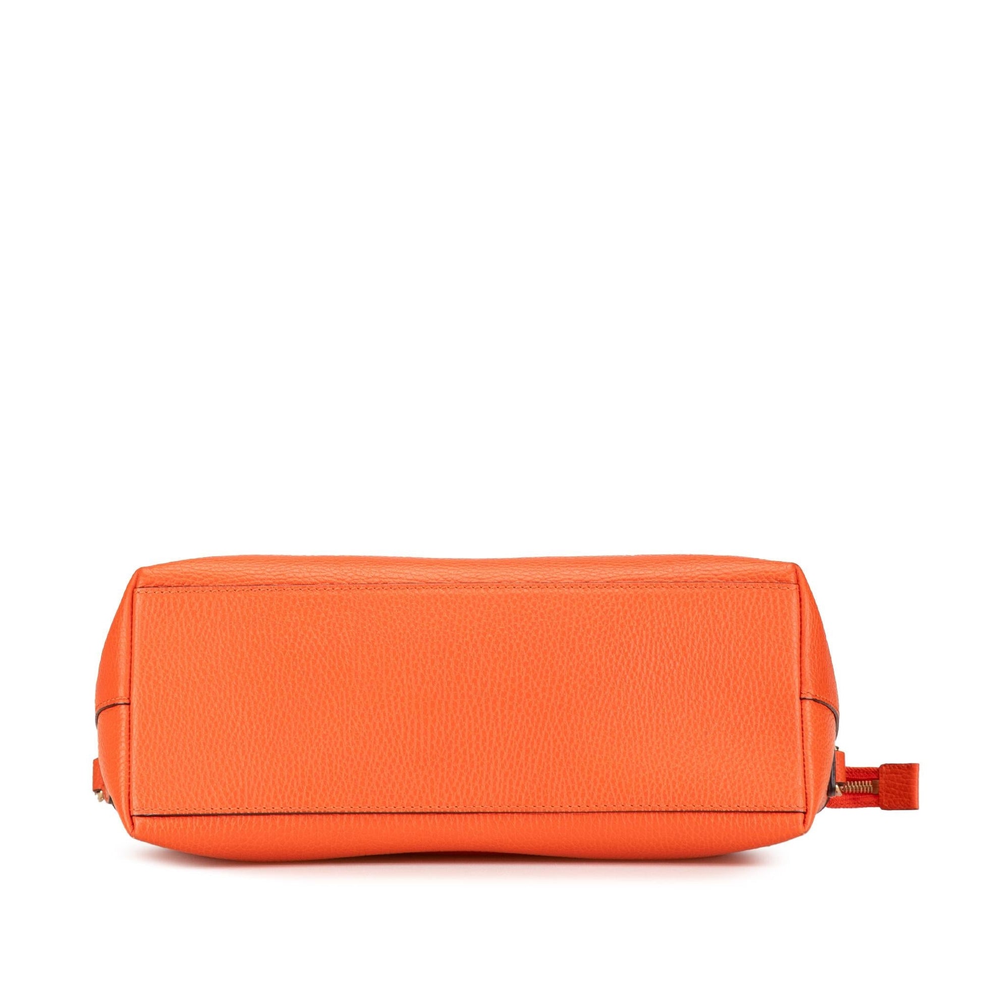 Gucci Charmy Leather Calf Orange Satchel Bag Satchel 2