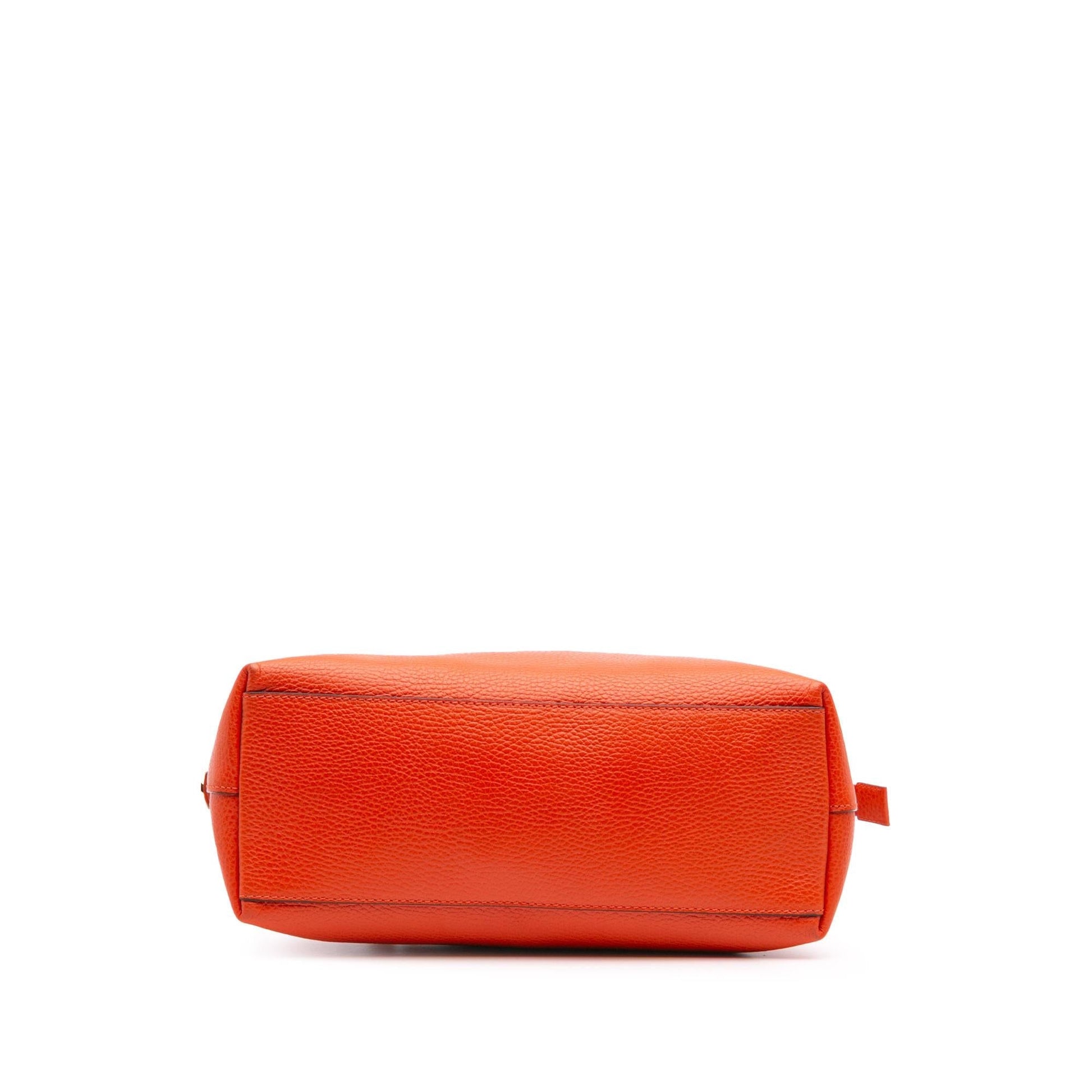 Gucci Charmy Leather Calf Orange Satchel Bag Satchel 3