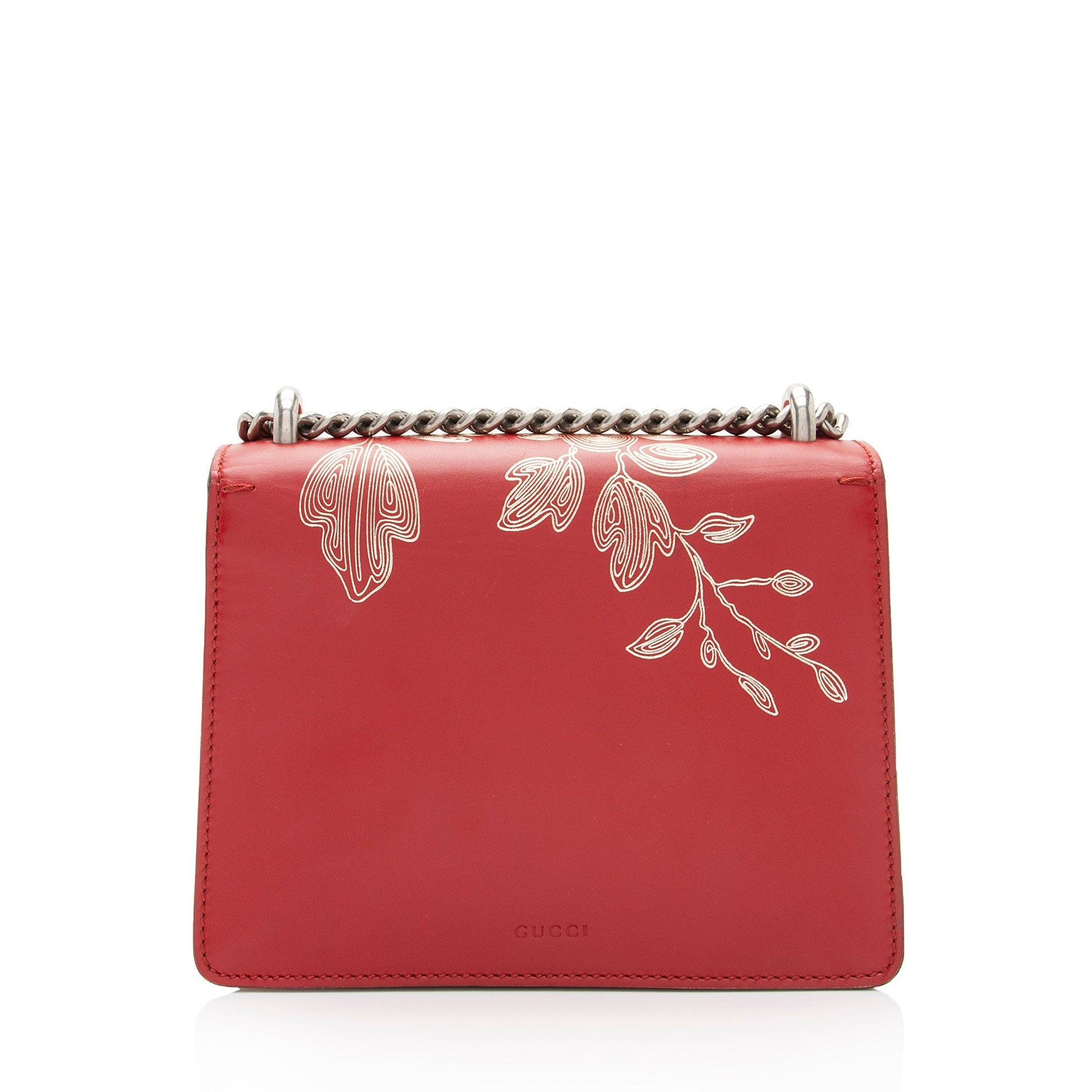 Gucci Chinese New Year Dionysus SHF-Q2ohLX Leather Red Mini Crossbody Bag
