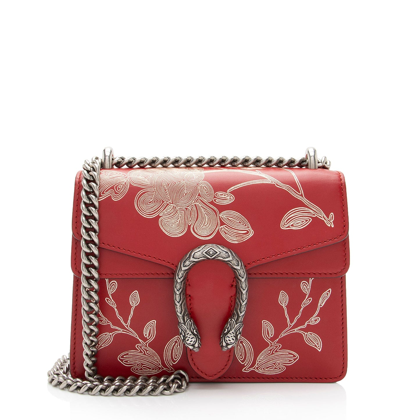 Gucci Chinese New Year Dionysus SHF-Q2ohLX Leather Red Mini Crossbody Bag