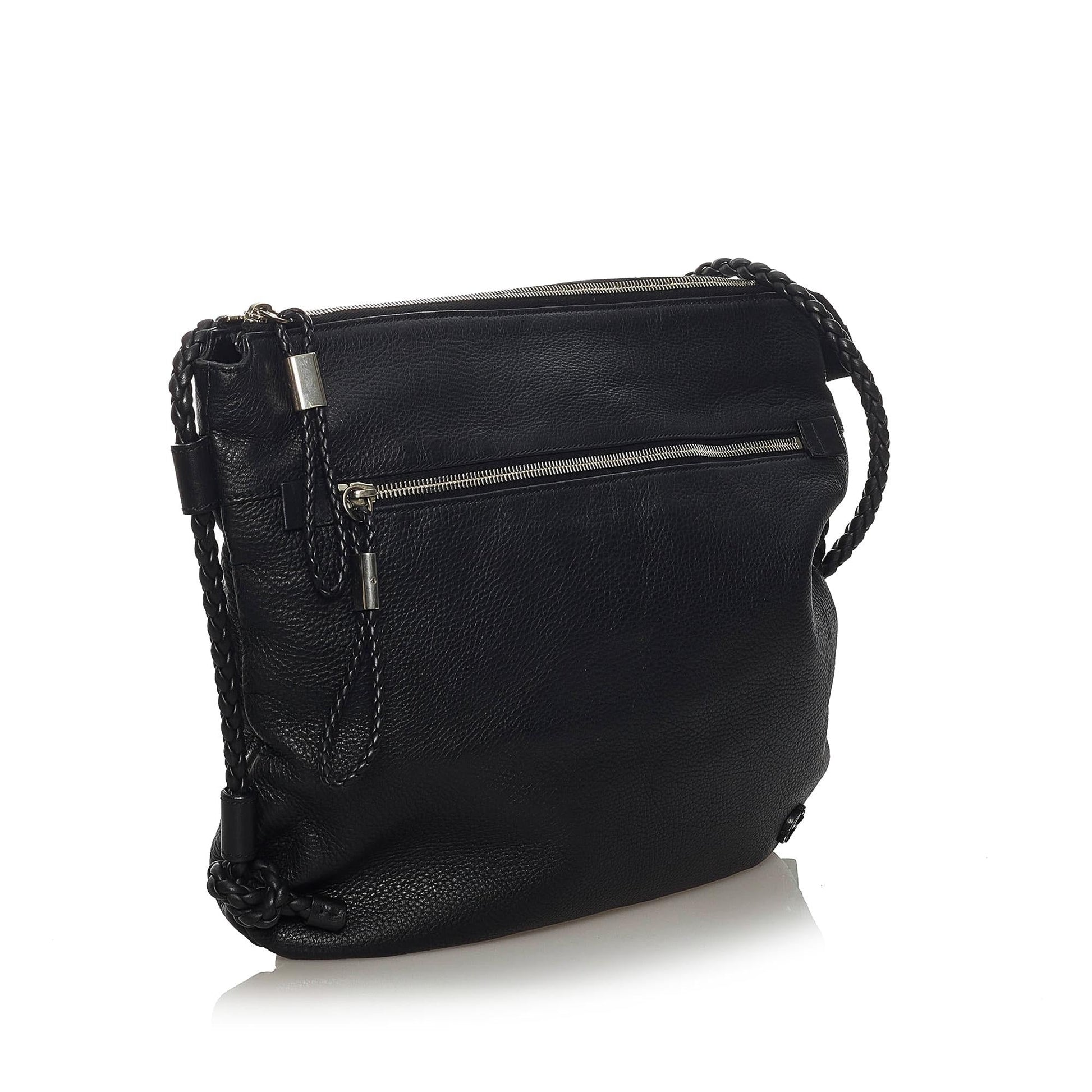 Gucci SHG Leather Calf Black Crossbody Bag