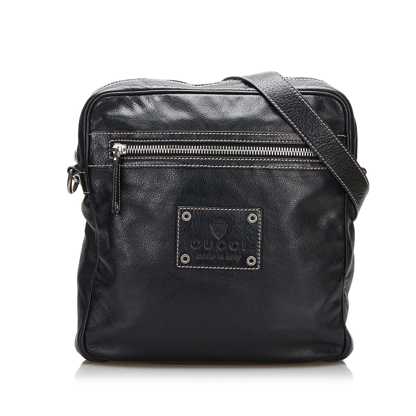 Gucci SHG-G8wPqc Leather Calf Black Crossbody Bag