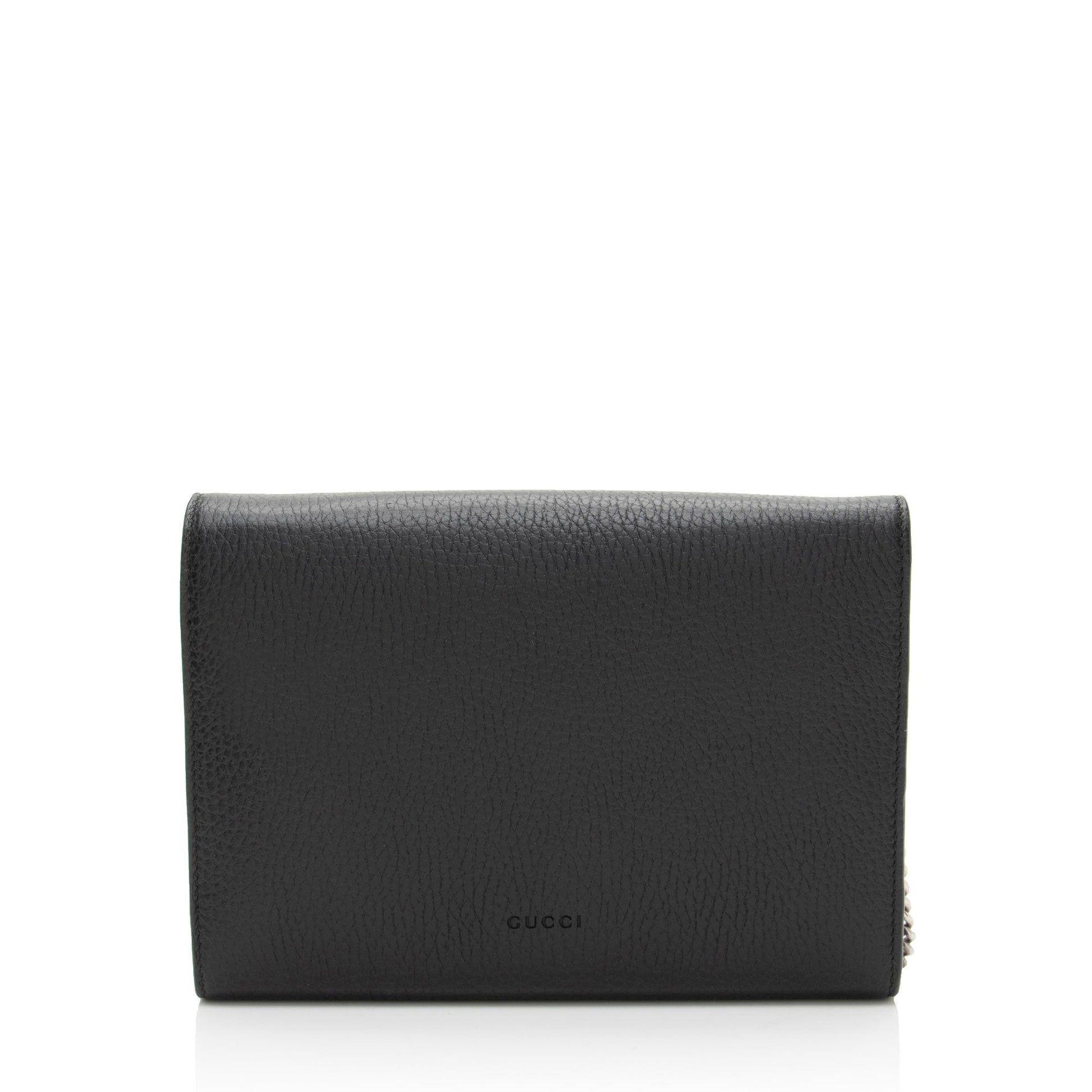 Gucci Crystal Dionysus Wallet Leather Chain Crossbody Bag
