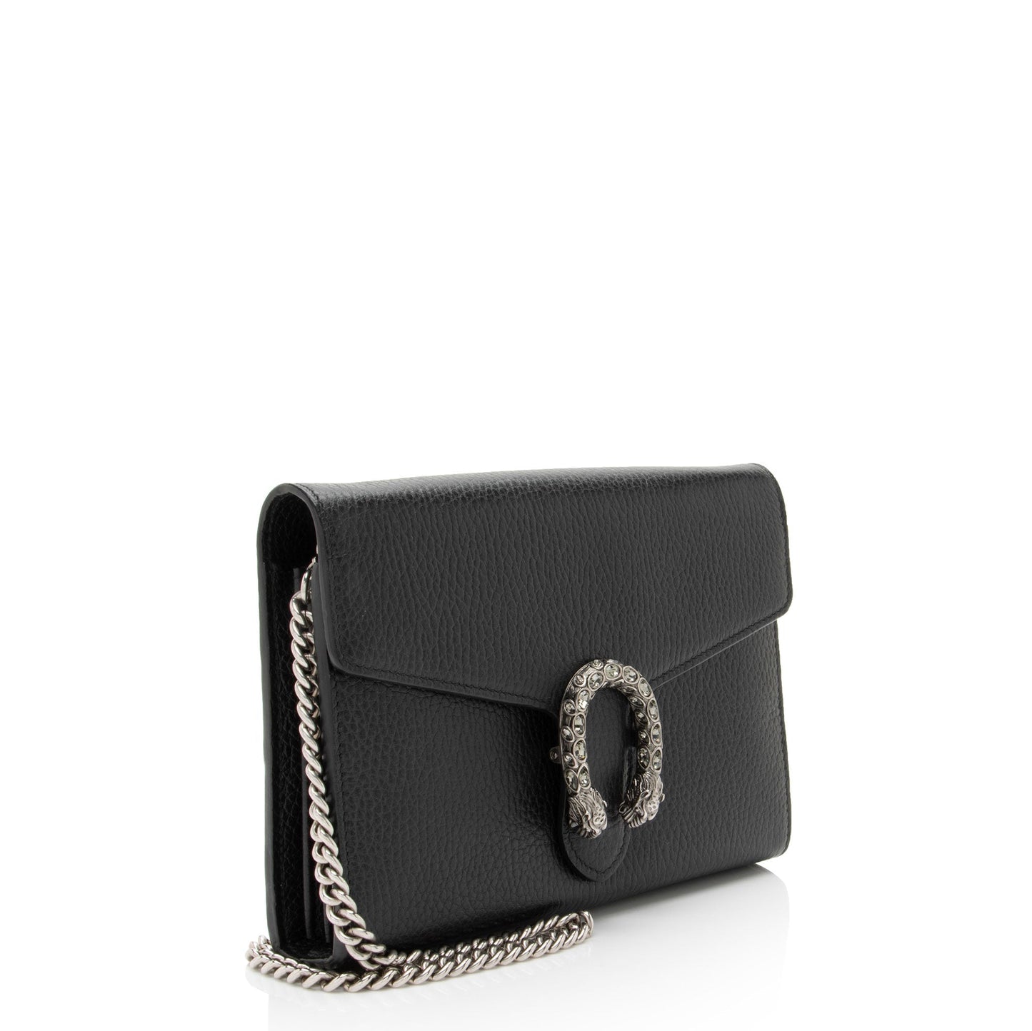 Gucci Crystal Dionysus Wallet Leather Chain Crossbody Bag