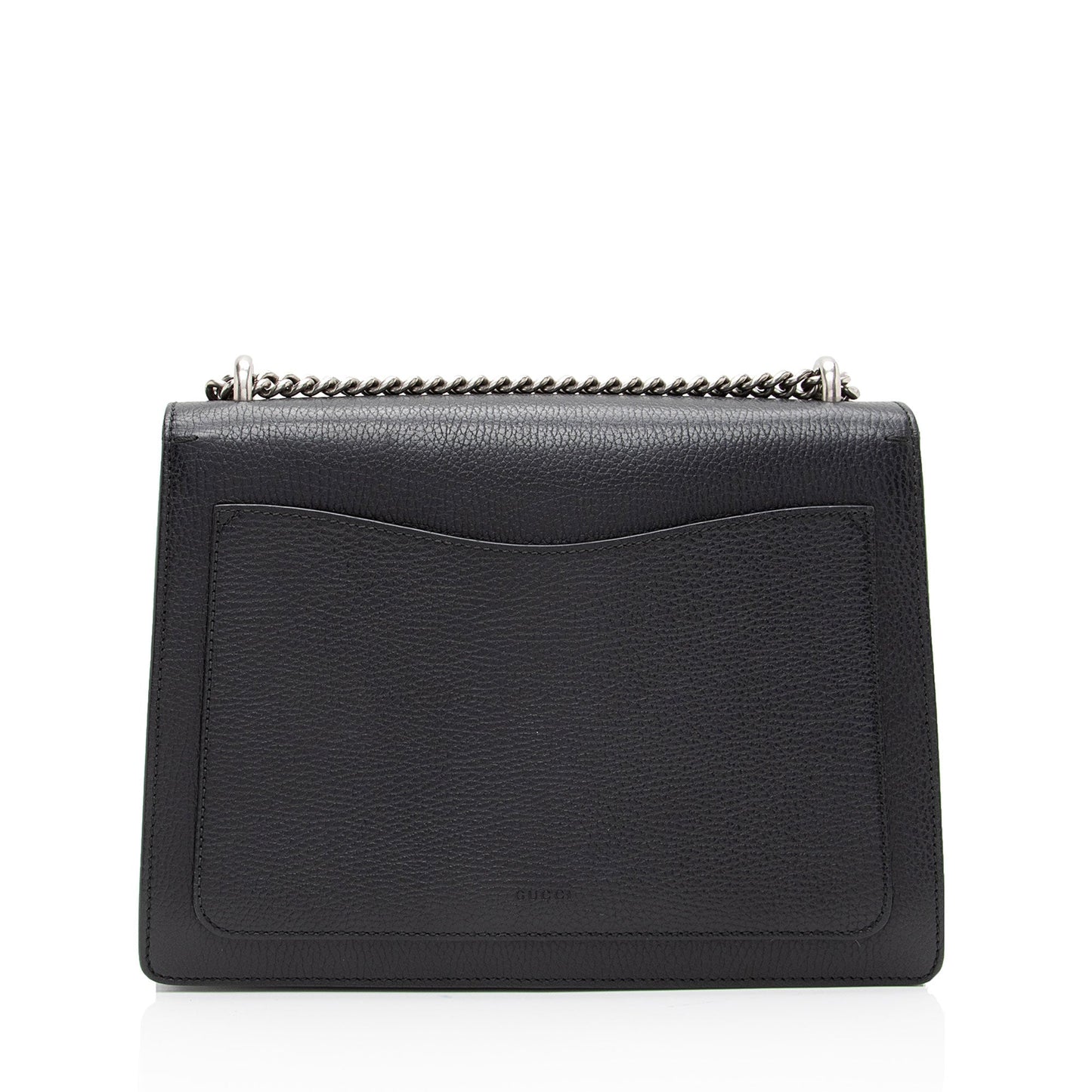 Gucci Crystal Dionysus Leather Black Medium Shoulder Bag