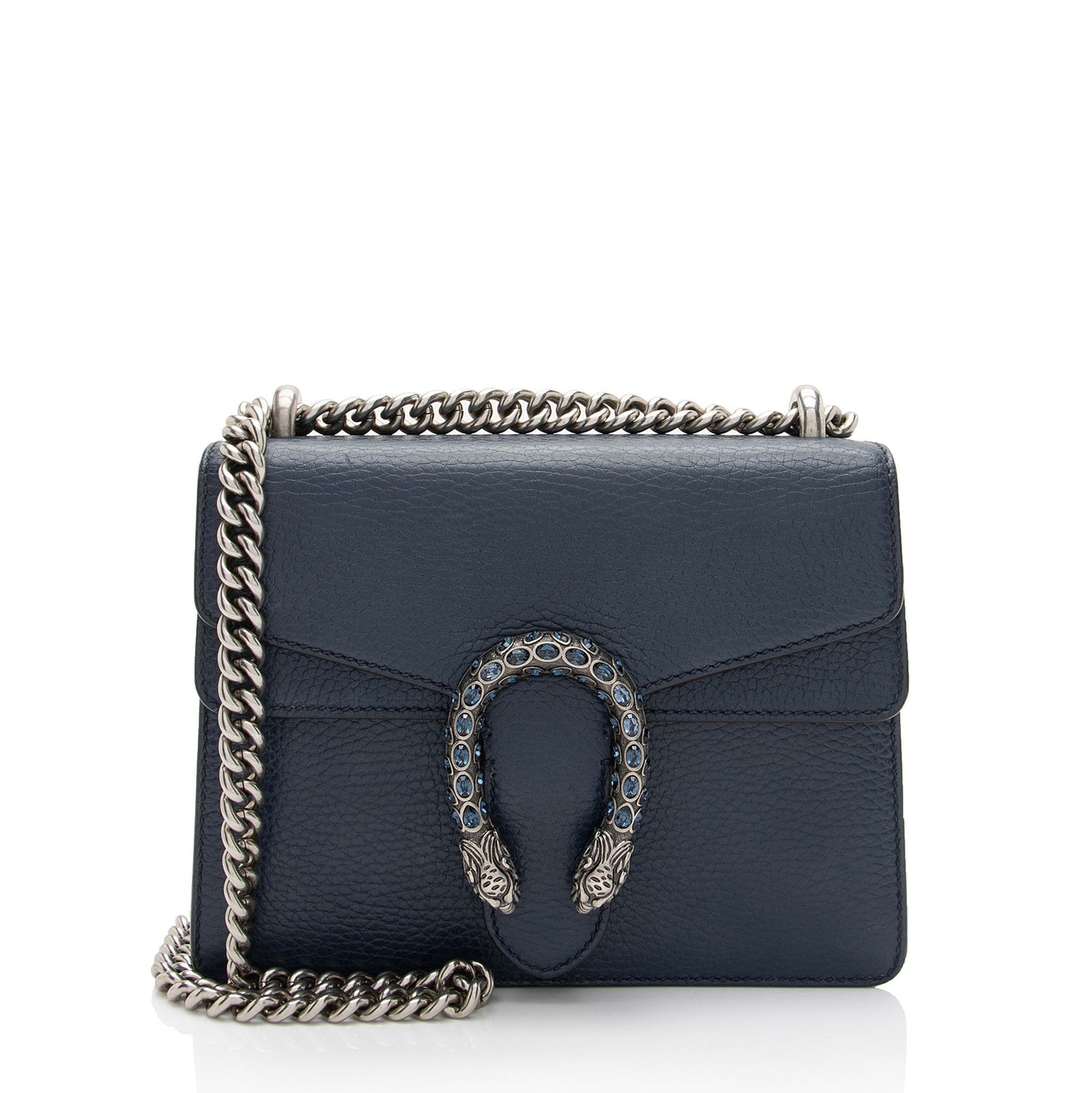 Gucci Crystal Dionysus Leather Blue Mini Small Crossbody Bag