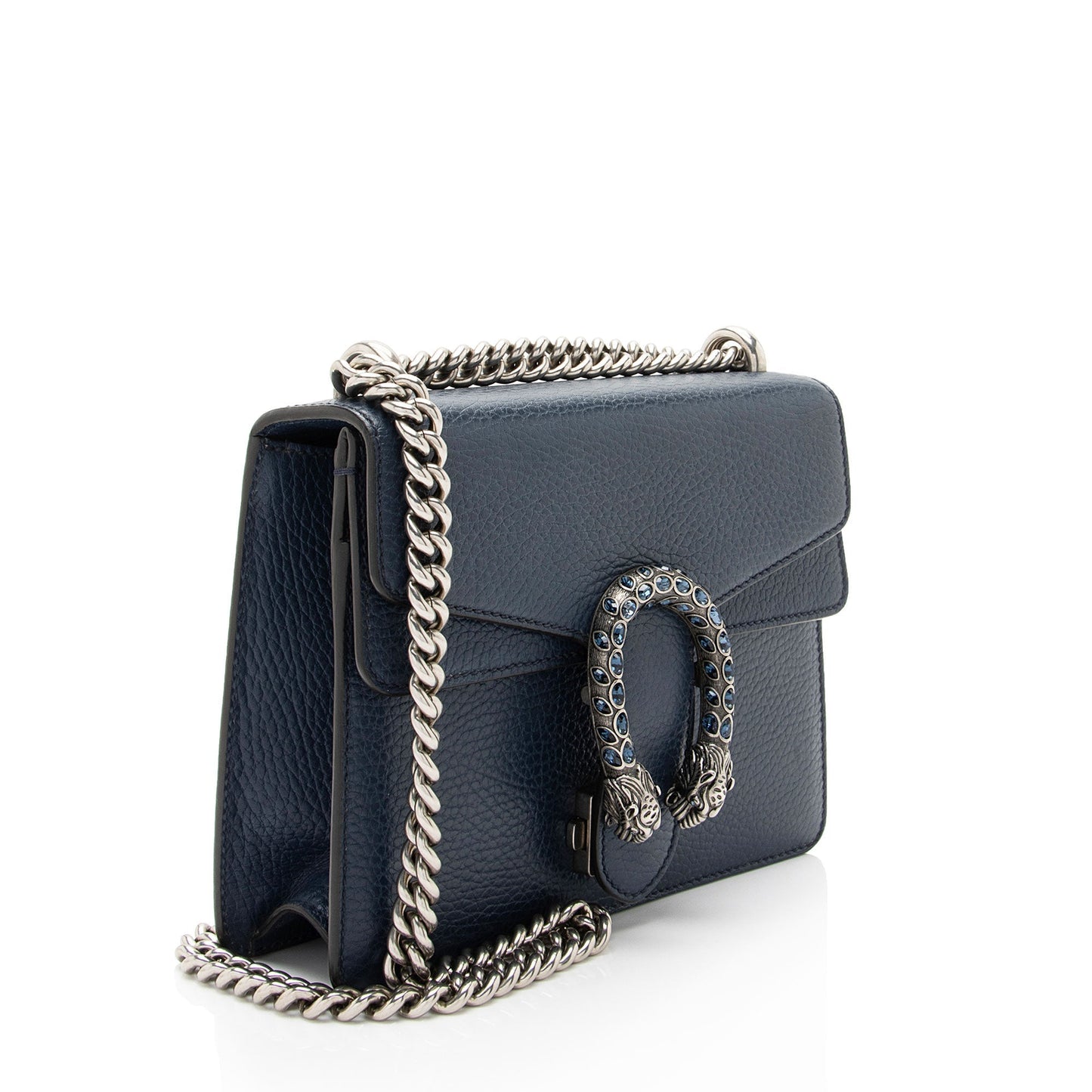 Gucci Crystal Dionysus Leather Blue Mini Small Crossbody Bag