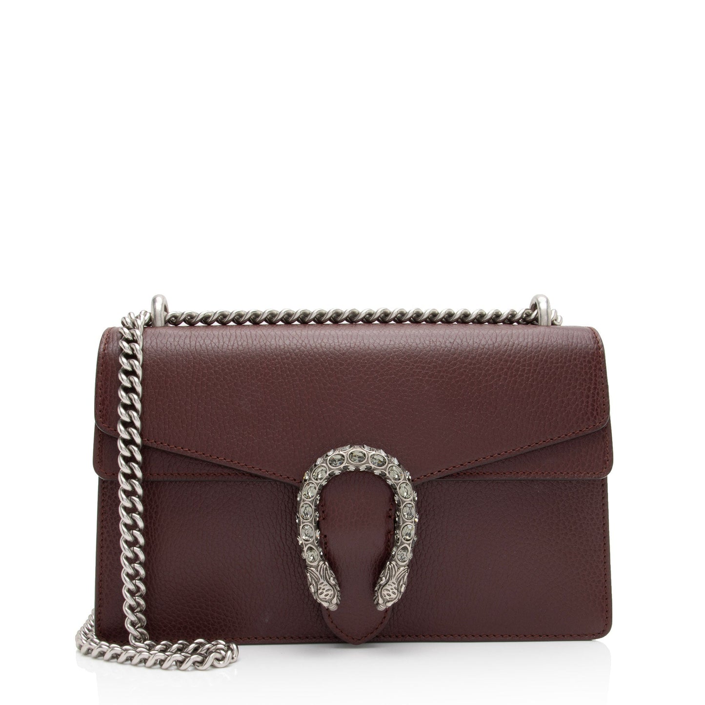 Gucci Crystal Dionysus SHF-wPeuFt Leather Red Small Shoulder Bag