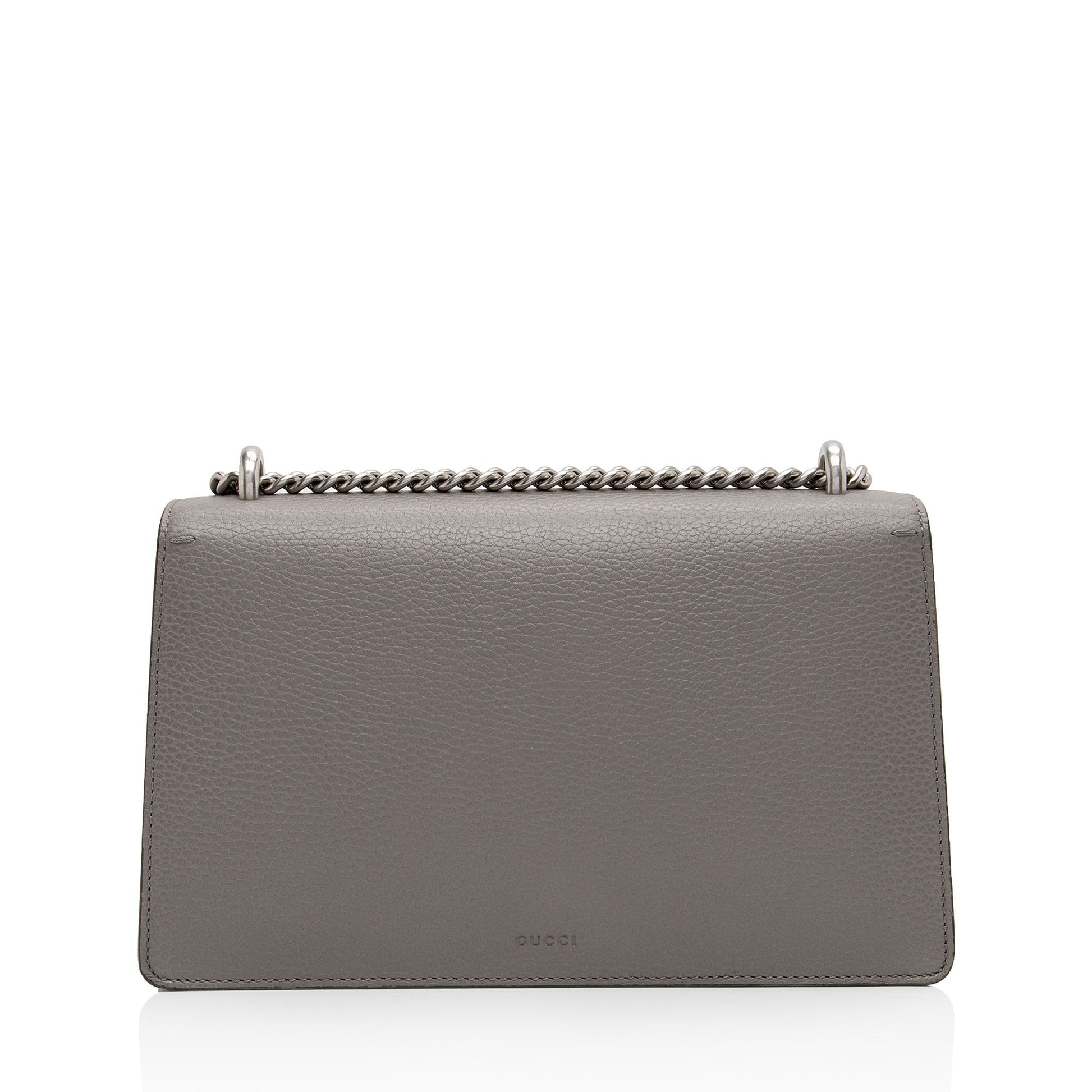 Gucci Crystal Dionysus SHF-7IrKBg Leather Grey Small Shoulder Bag