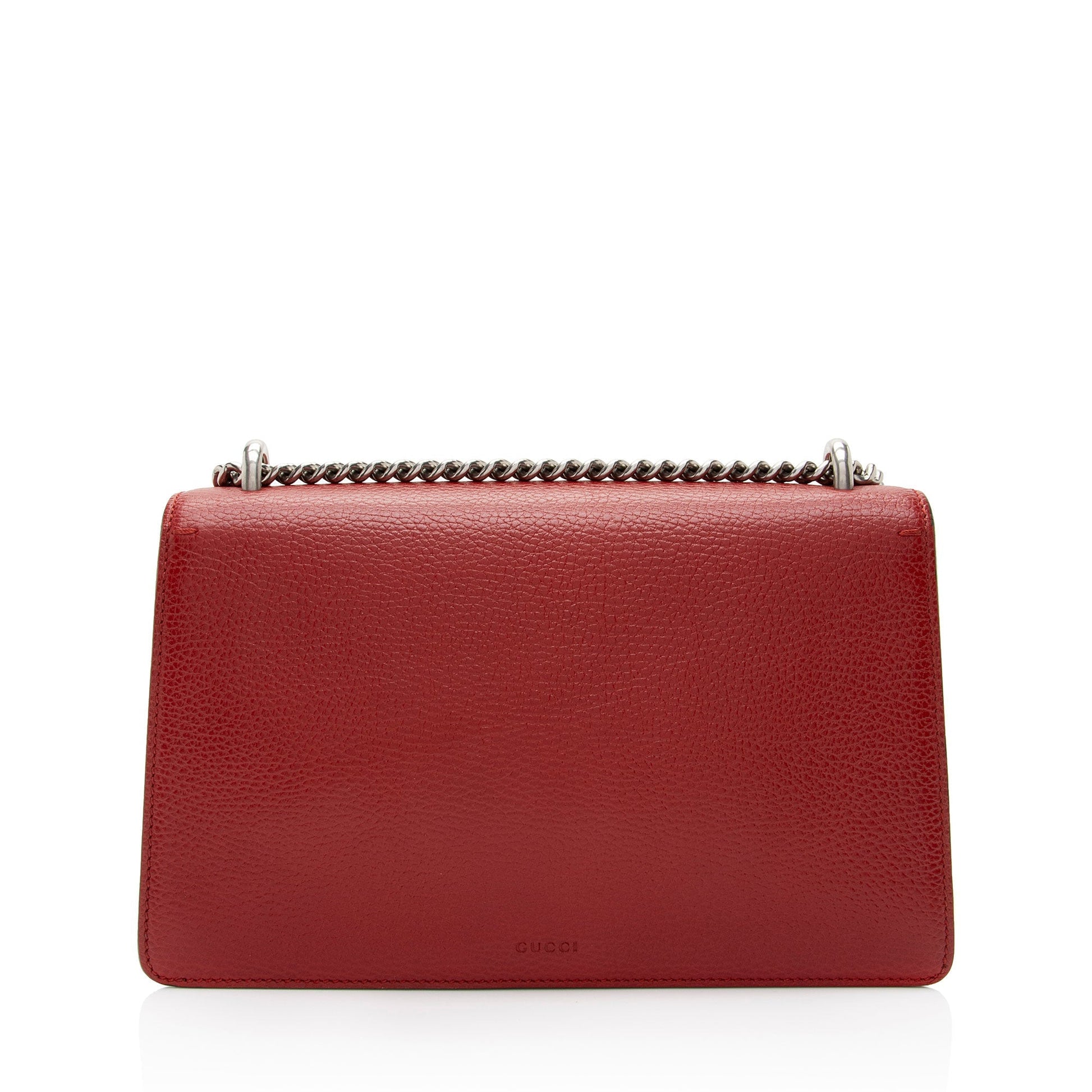 Gucci Crystal Dionysus SHF-JRvXni Leather Red Small Shoulder Bag