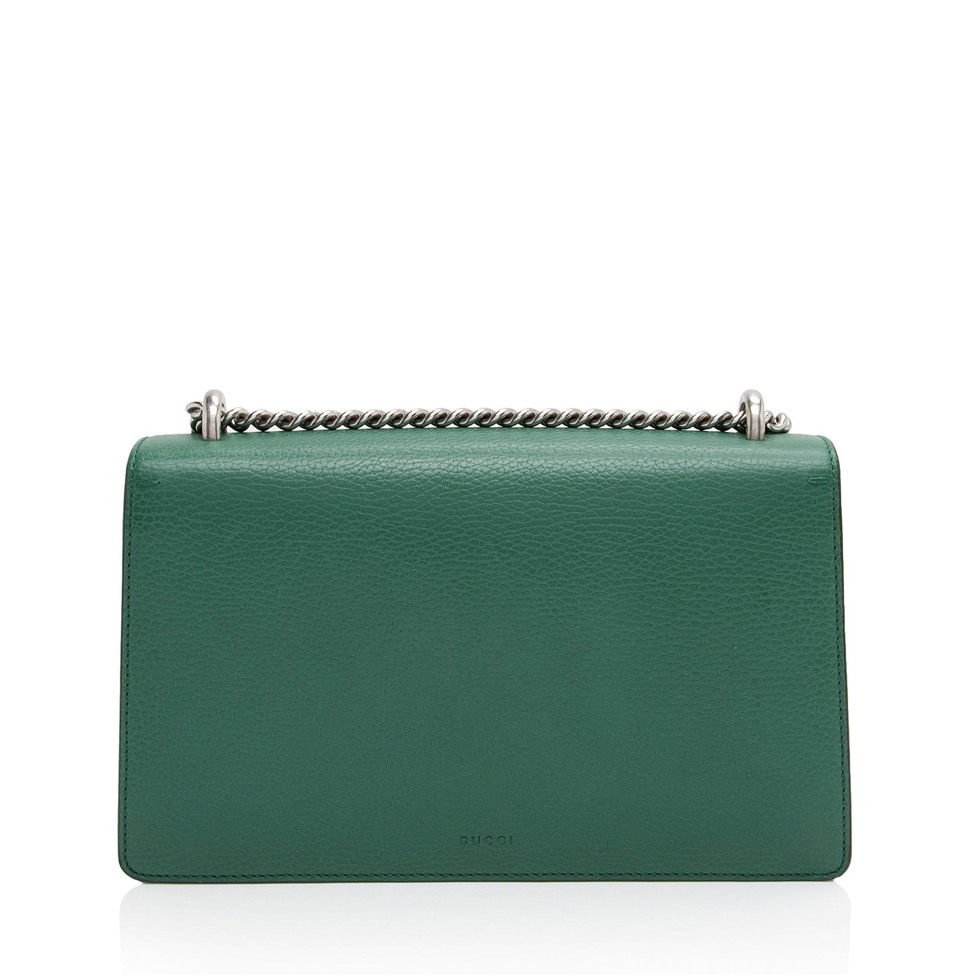 Gucci Crystal Dionysus SHF-0jMRJC Leather Green Small Shoulder Bag