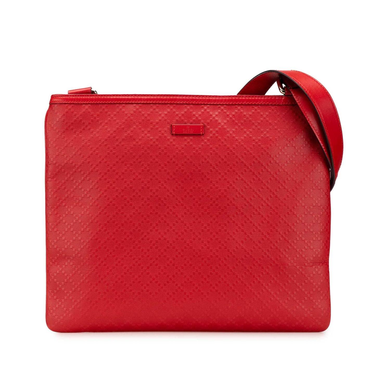 Gucci Diamante Hilary Lux Leather Calf Red Crossbody Bag