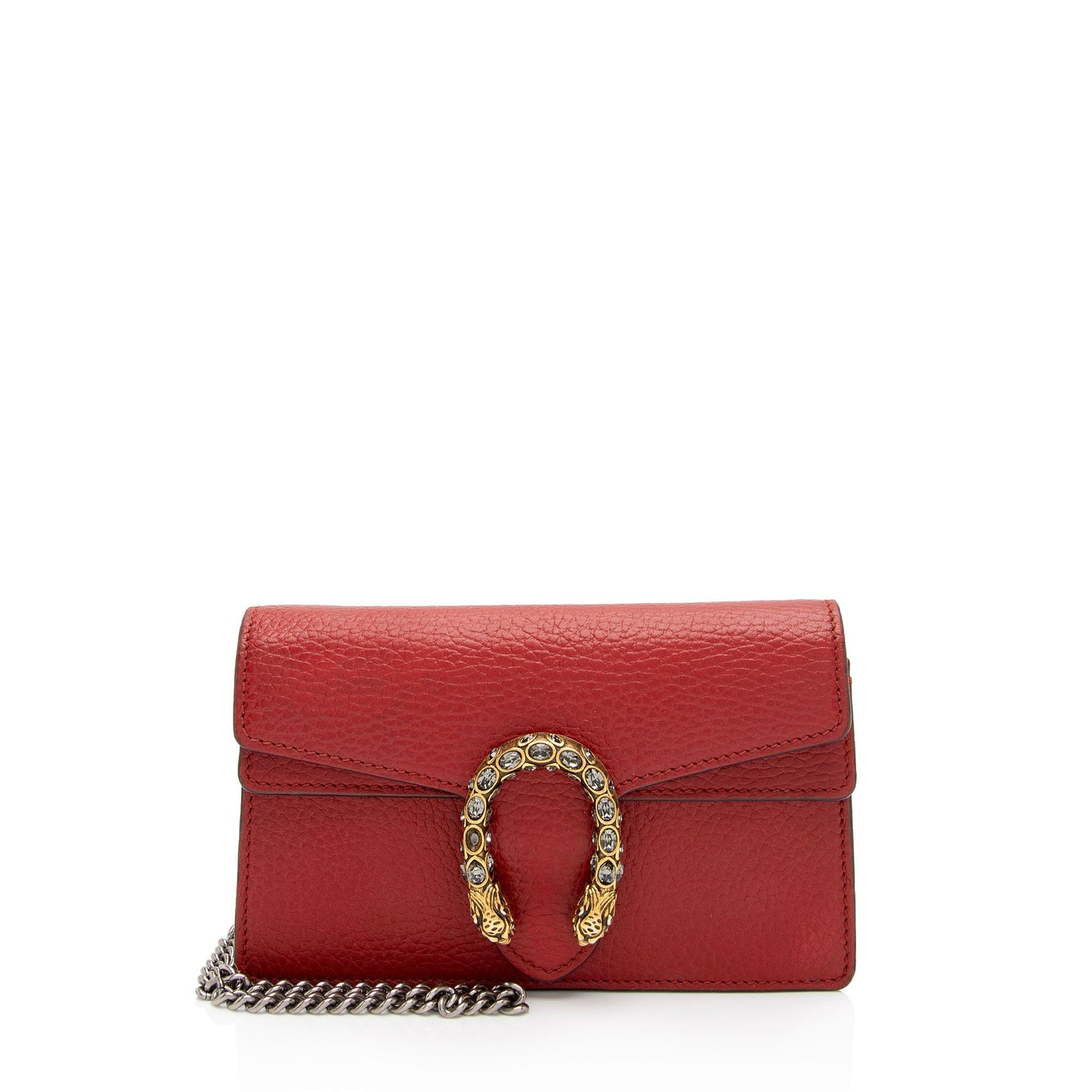 Gucci Dionysus Super SHF-dJCZBB Leather Red Mini Crossbody Bag