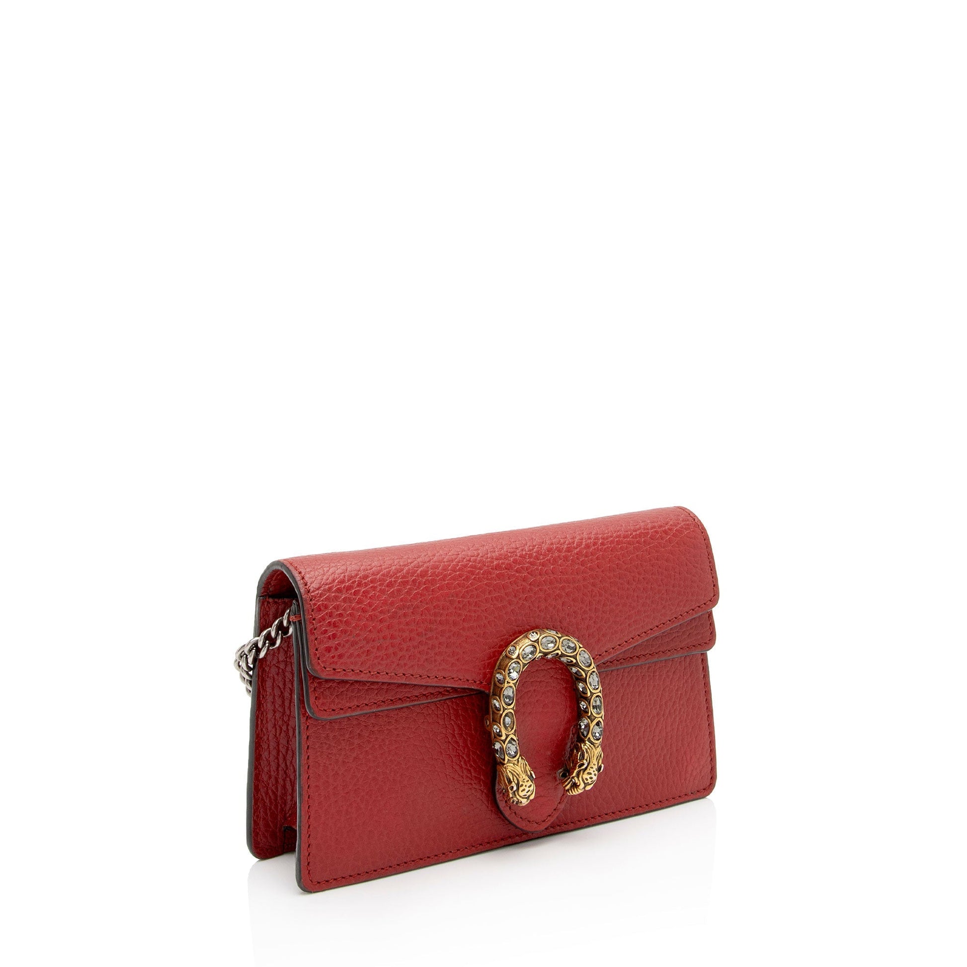 Gucci Dionysus Super SHF-dJCZBB Leather Red Mini Crossbody Bag