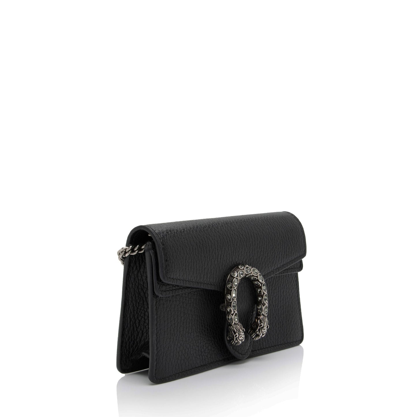 Gucci Dionysus Super SHF-vEOAxI Leather Black Mini Crossbody Bag