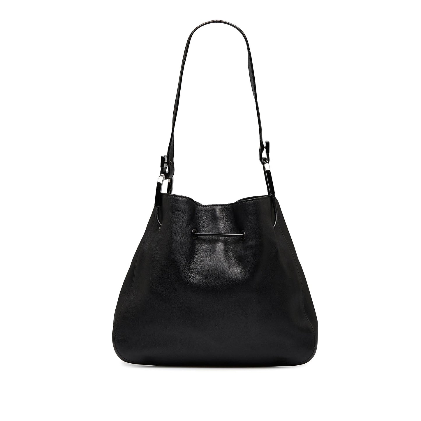 Gucci Drawstring SHG-RSAtpw Leather Calf Black Jewelry