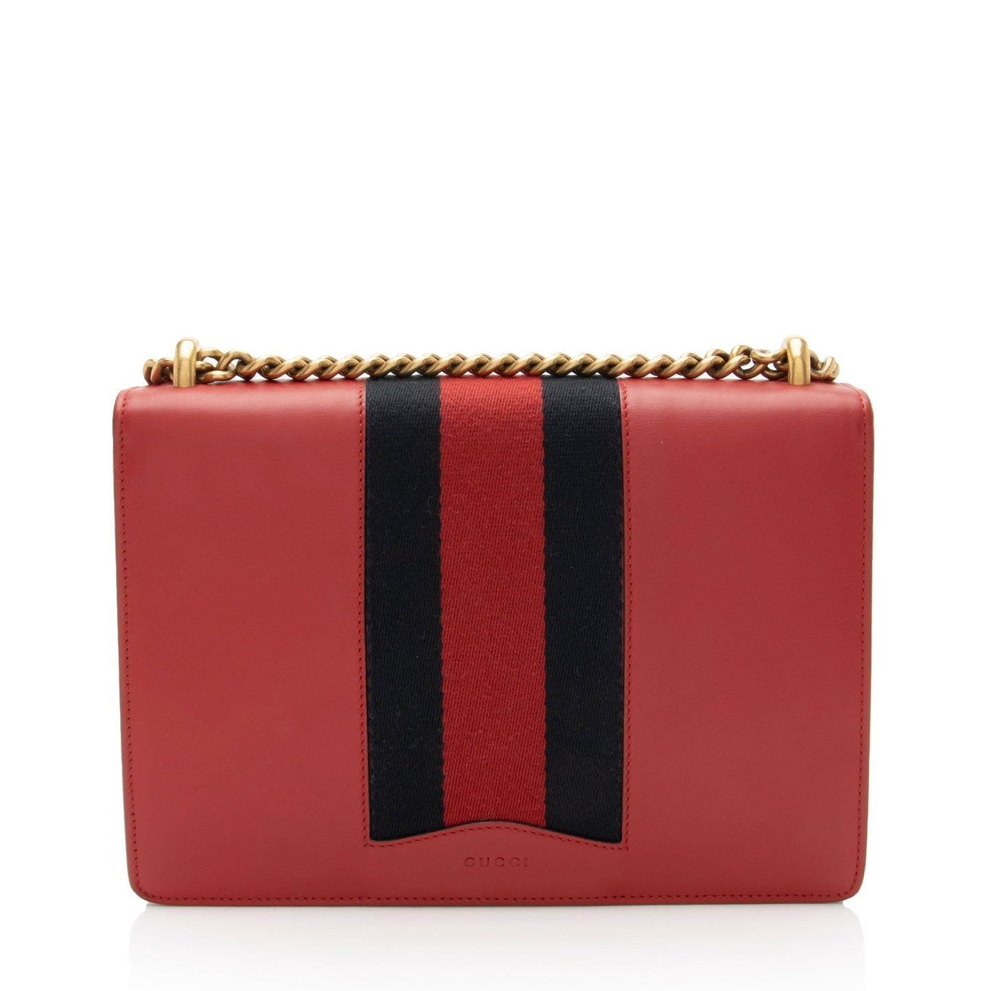 Gucci Evil Eye Chain Leather Nylon Red Medium Shoulder Bag